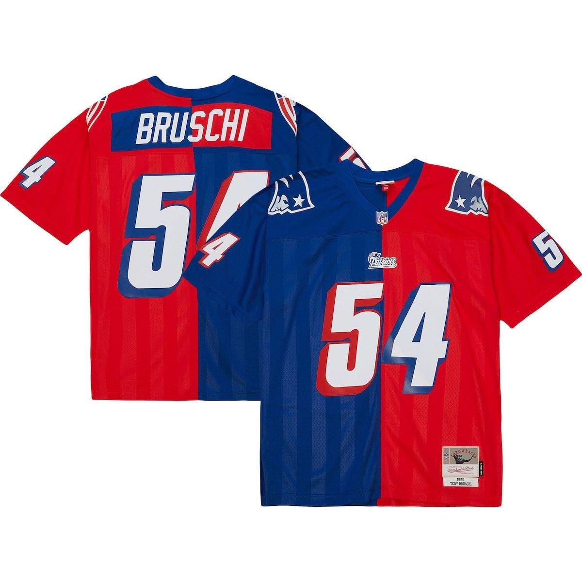 Mitchell & Ness Tedy Bruschi /red New England Patriots 1996 Split Legacy  Replica Jersey At Nordstrom for Men | Lyst