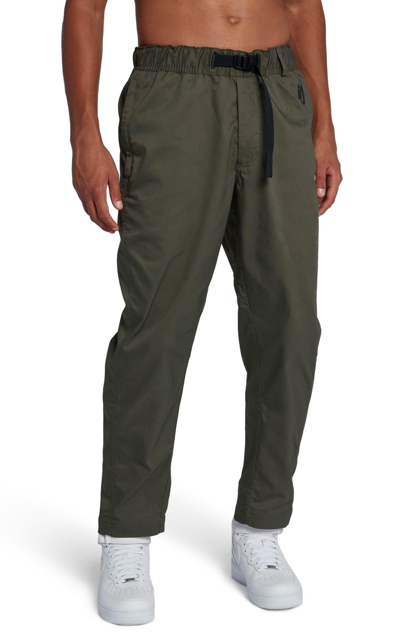 nike woven pants khaki