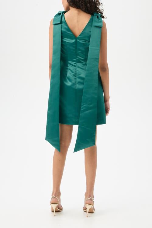 Trina Turk Priscilla Satin Cocktail Dress in Green | Lyst