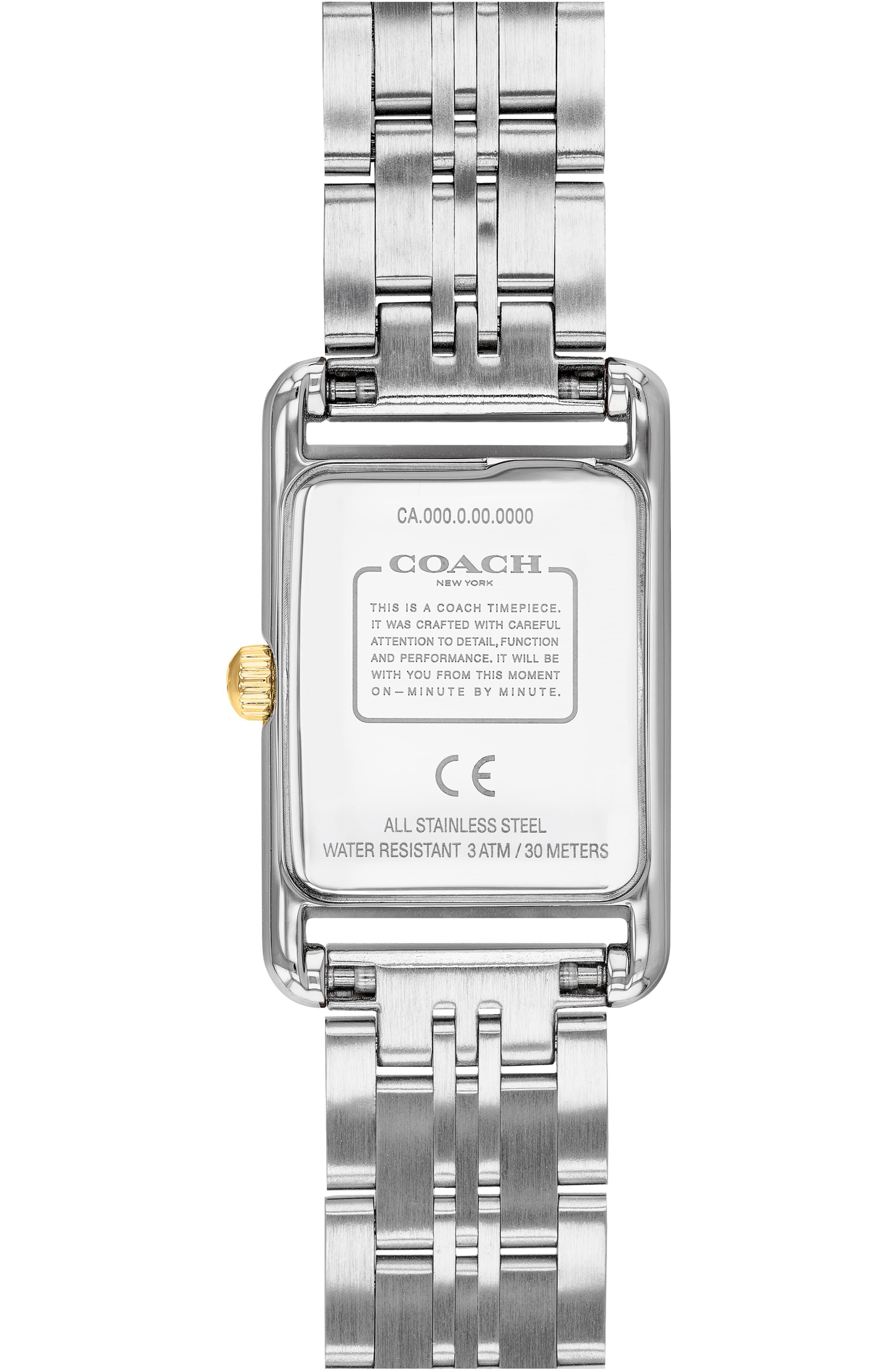 coach allie bracelet watch