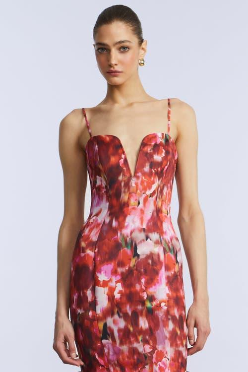 strapless open back dress Cowl Halter Mini Dress - Red
