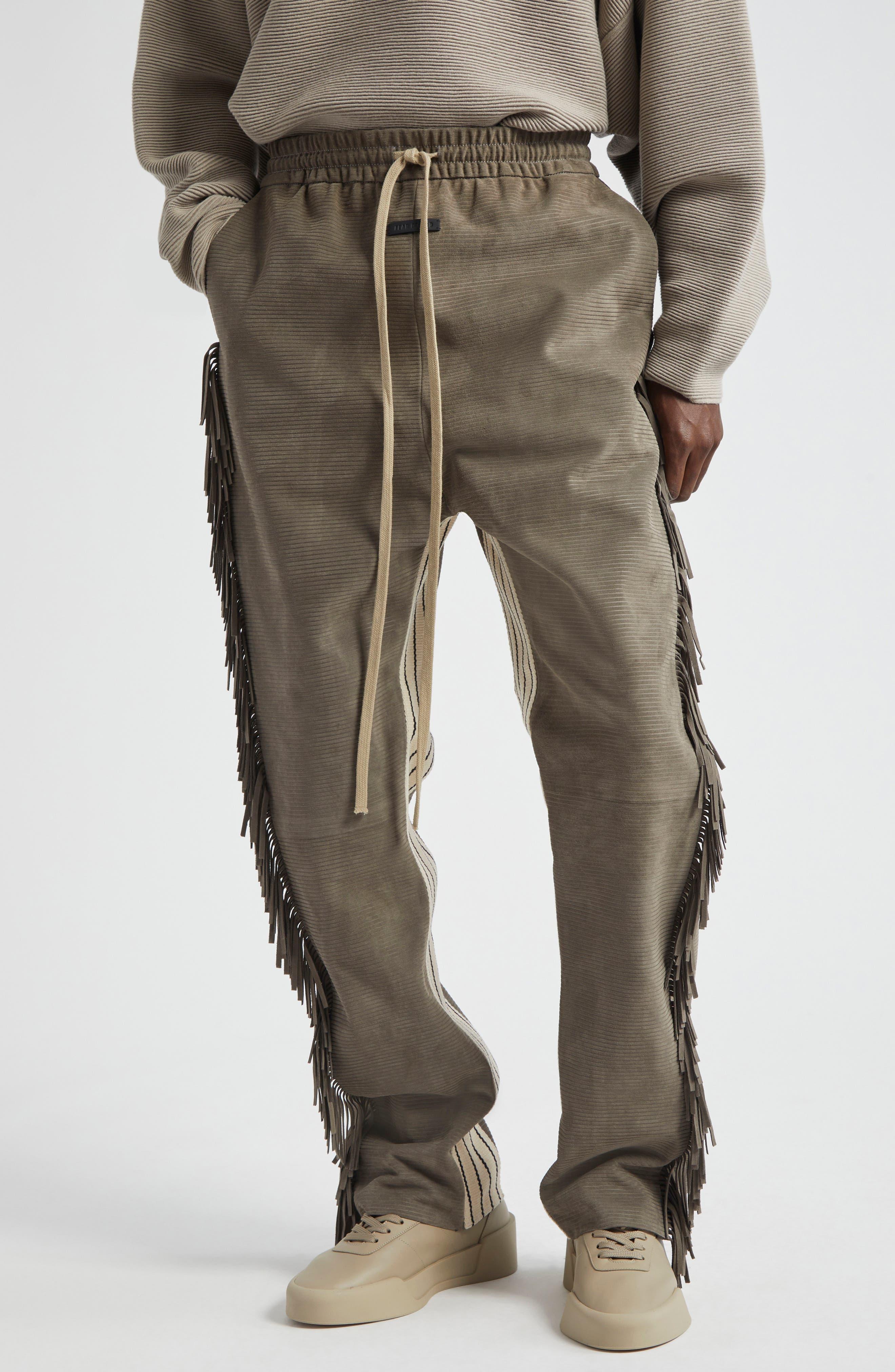 【oan】Suede String Pants Bohemian Babe Lace-Up Faux Suede Flare Pants | Windsor