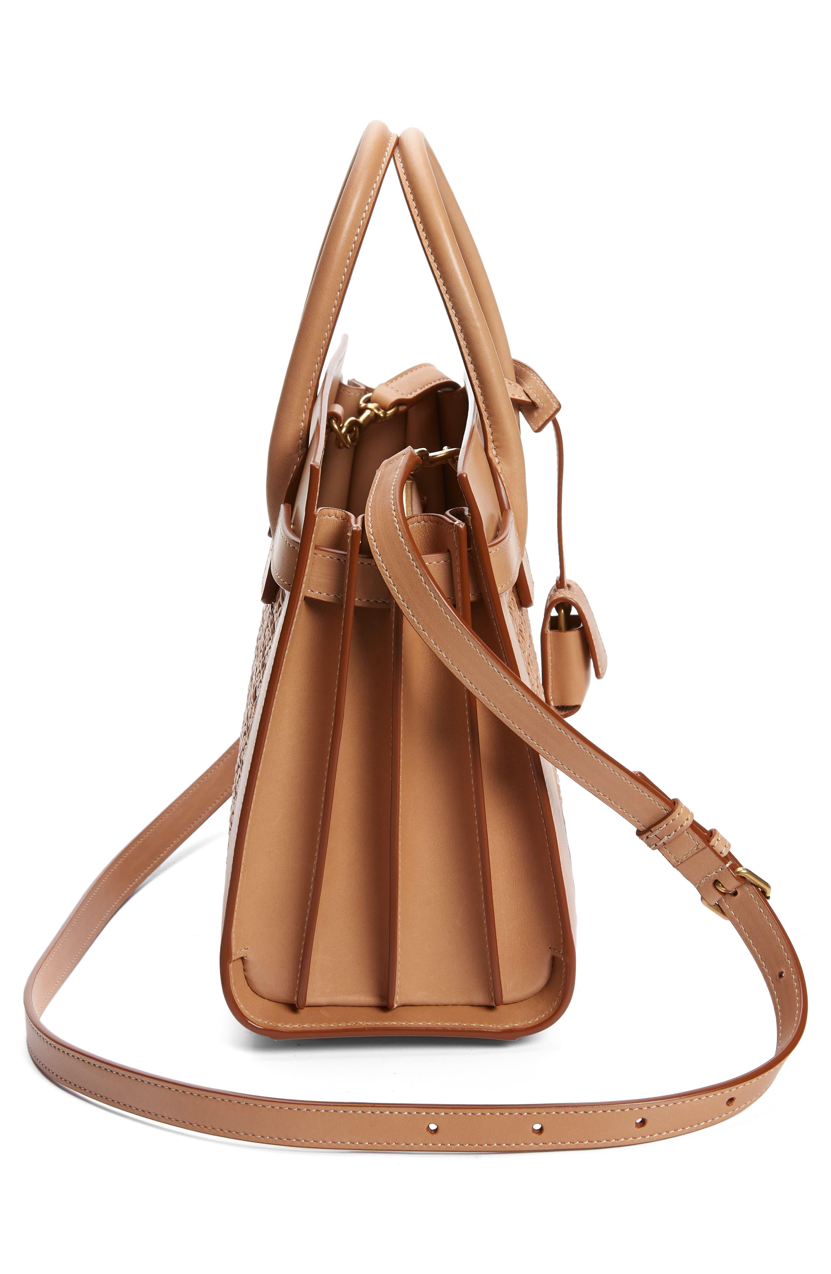 Saint Laurent Sac De Jour Baby In Canework Vegetable-tanned Leather in  Natural