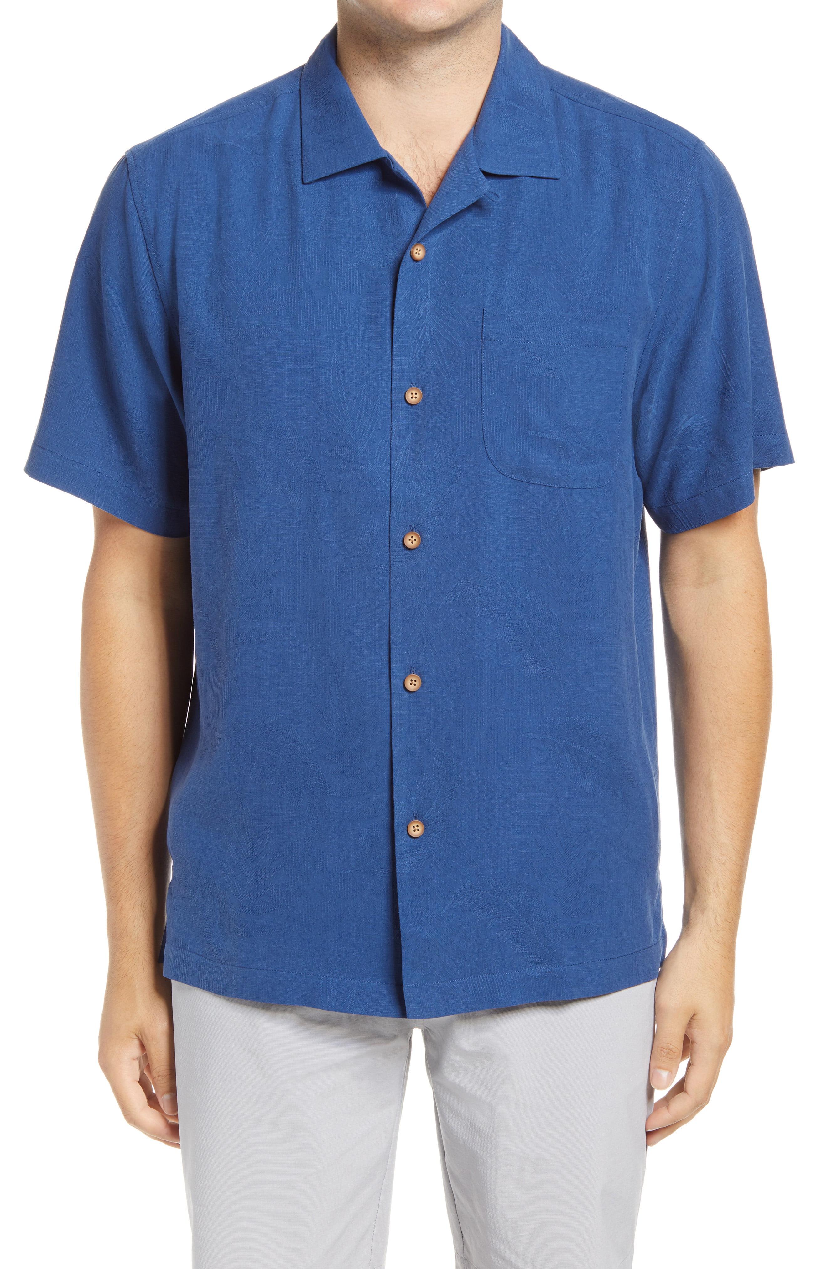 Tommy Bahama Hail Mary Short Sleeve Silk Button-up Camp Shirt in Blue ...