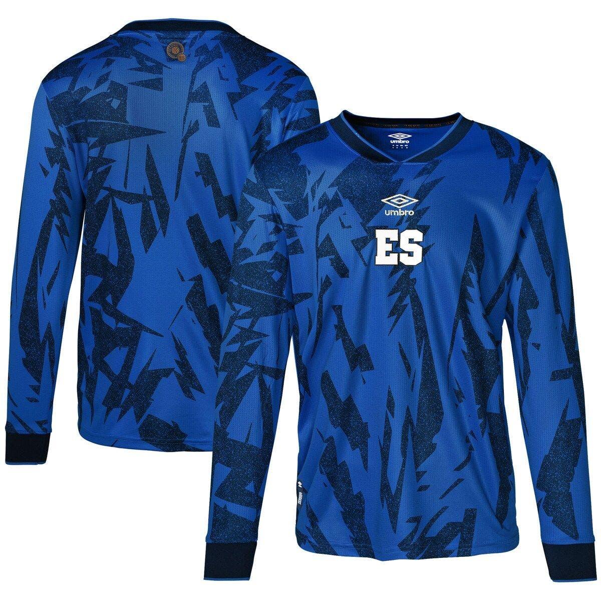 Umbro Blue El Salvador National Team 2023 Home Replica Long Sleeve