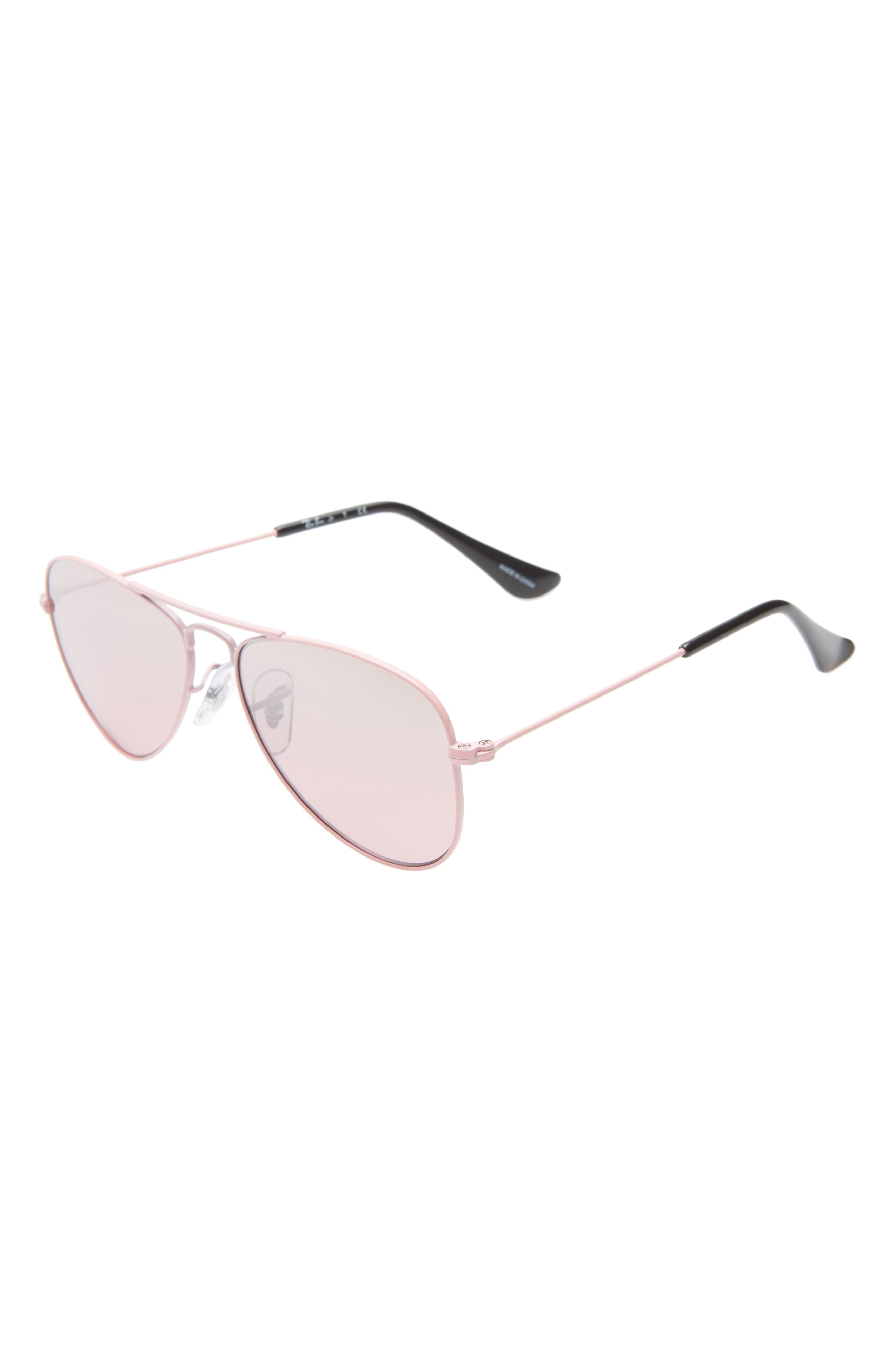 RayBan Junior 50mm Tinted Aviator Sunglasses in Pink Lyst