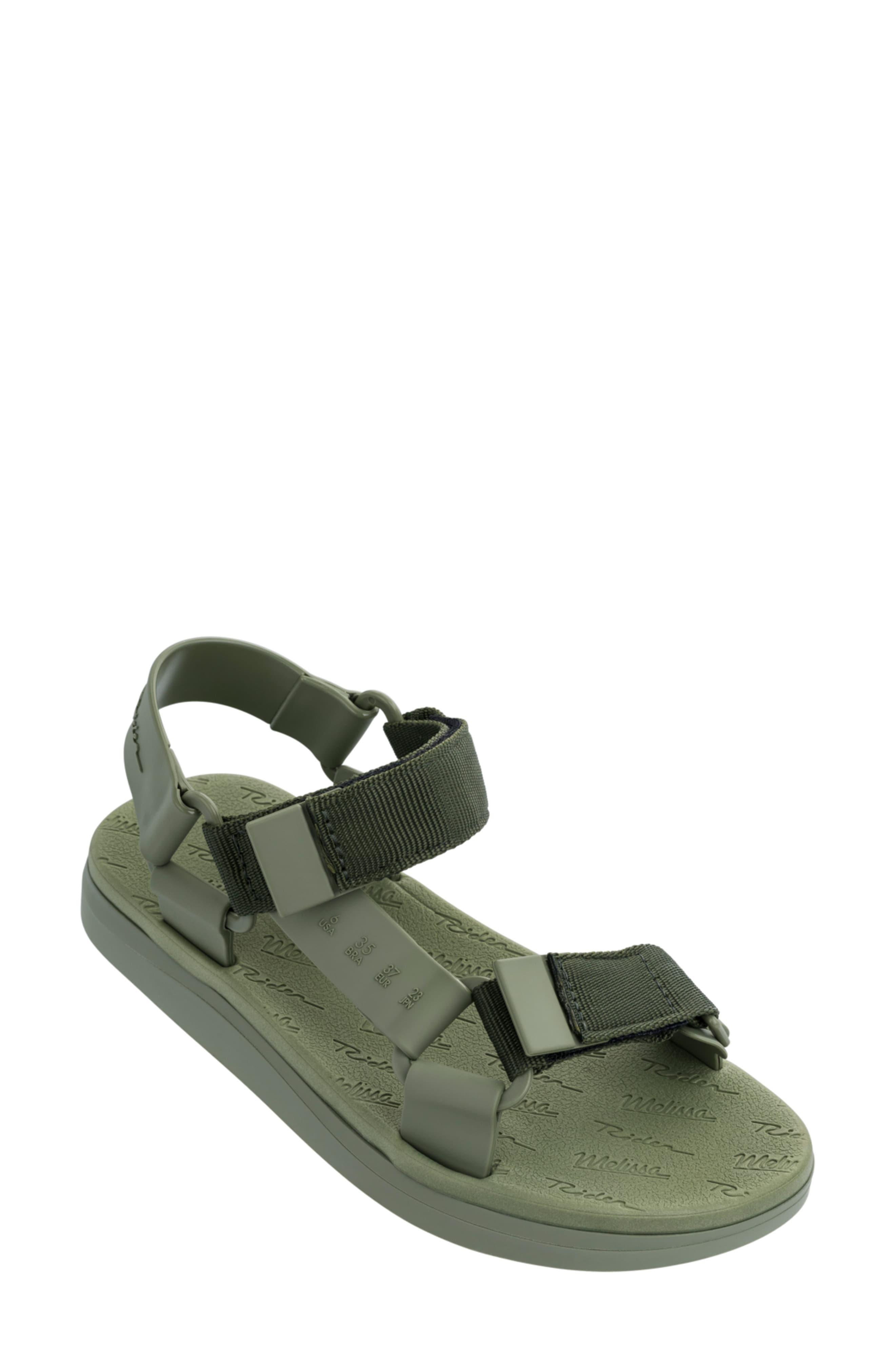 Melissa Papete Rider Sandal in Moss Green (Green) - Lyst