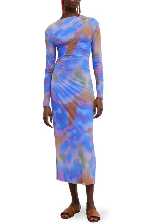 princess polly baby blue dress Tie-Dye Print Long Sleeve Mini Dress – Blue Zone Planet