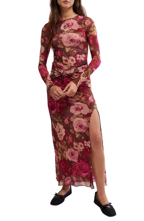 Free People Gianni Long Sleeve Stretch Mesh Body-Con Dress in Red | Lyst Free People Gianni Long Sleeve Stretch Mesh Body-Con Dress in Red | Lyst