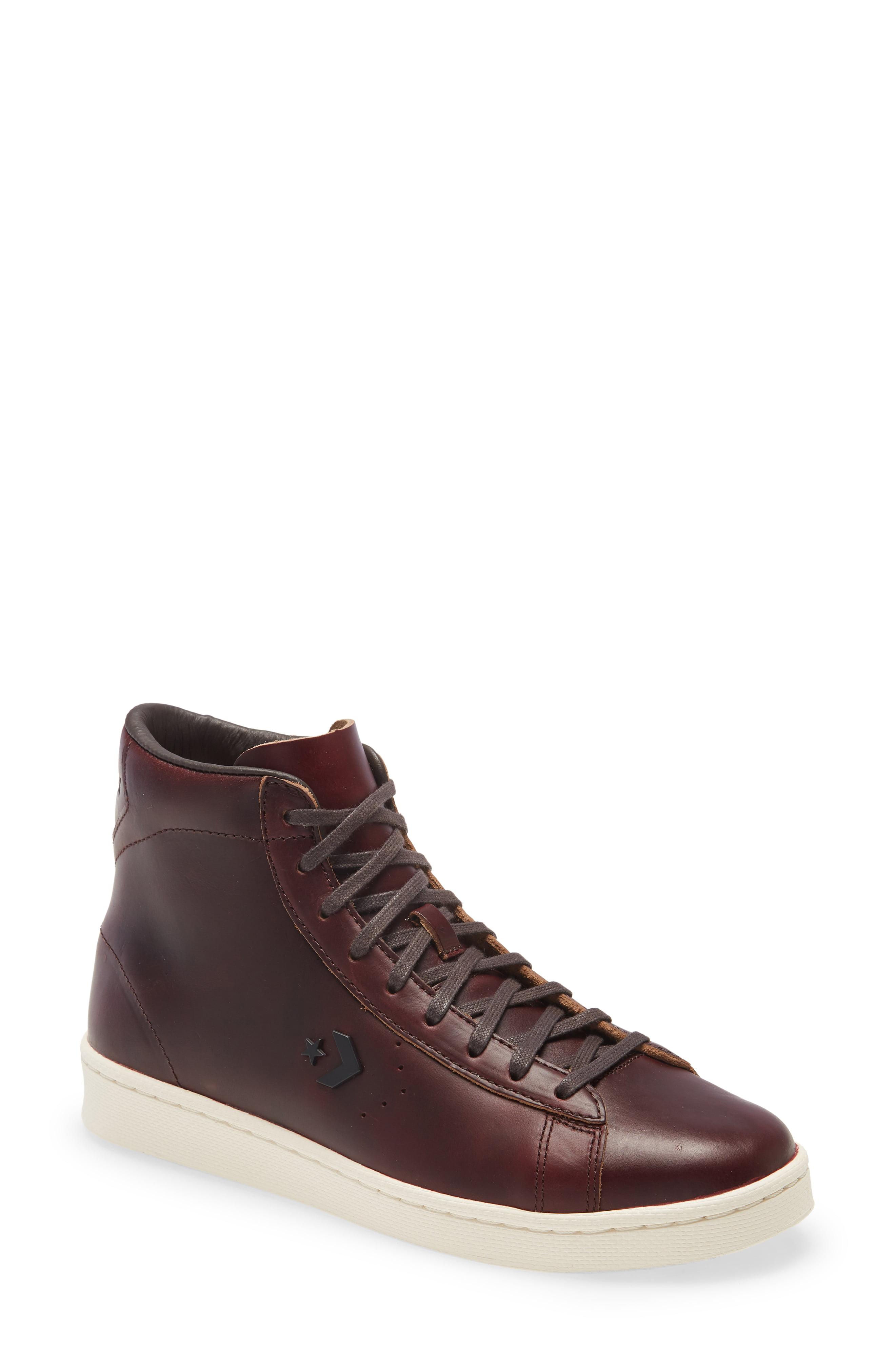 Converse X Horween Pro Leather High Top Sneaker in Brown for Men - Lyst