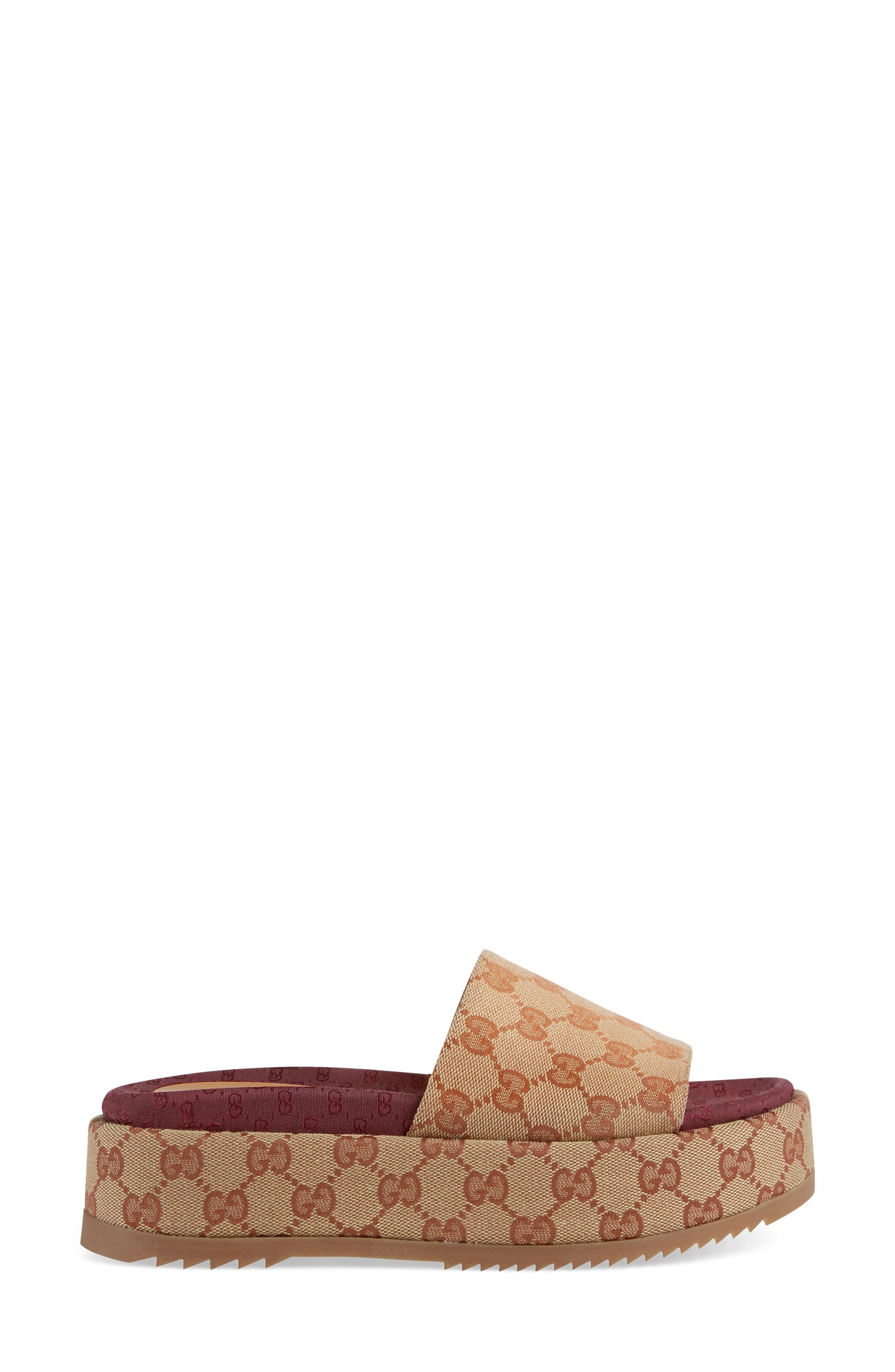 gucci platform slides