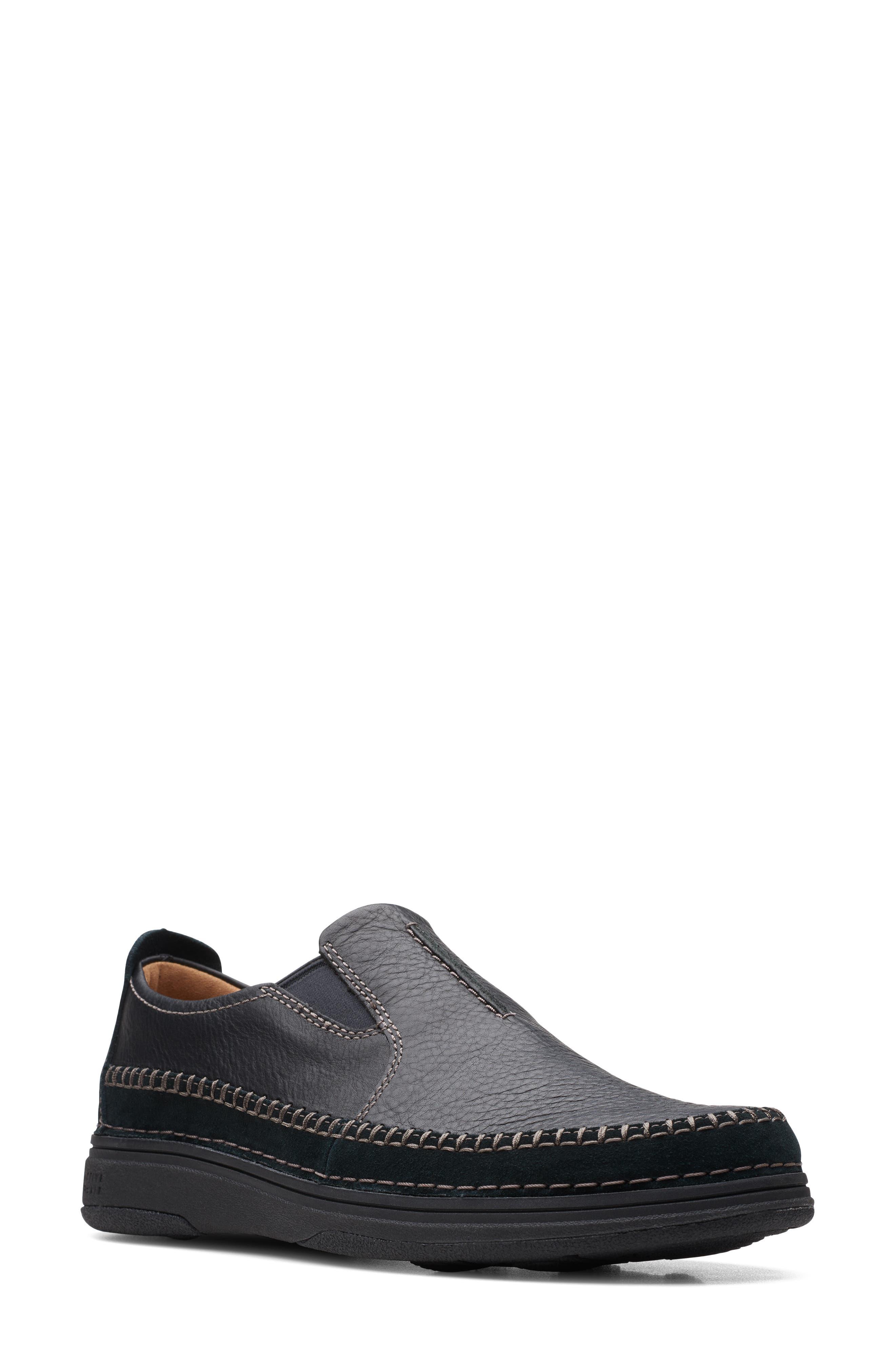 Clarks Clarks(r) Nature 5 Walk Slip-on Sneaker in Black for Men | Lyst