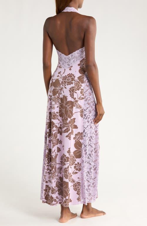Free People Love You Most Print Lace Halter Maxi Dress in Pink | Lyst Free People Love You Most Print Lace Halter Maxi Dress in Pink | Lyst