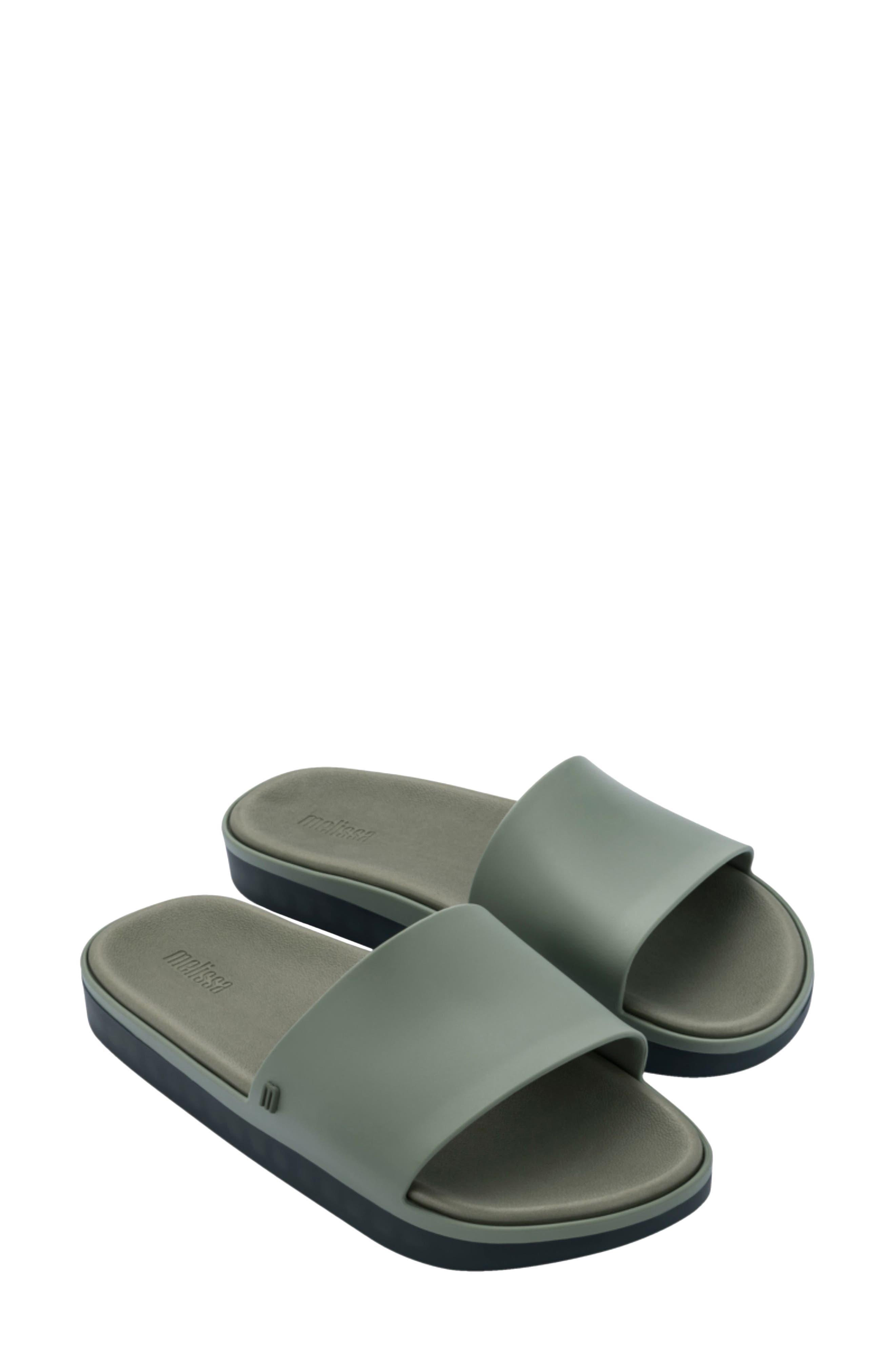 Melissa Beach Slide Sandal in Gray | Lyst
