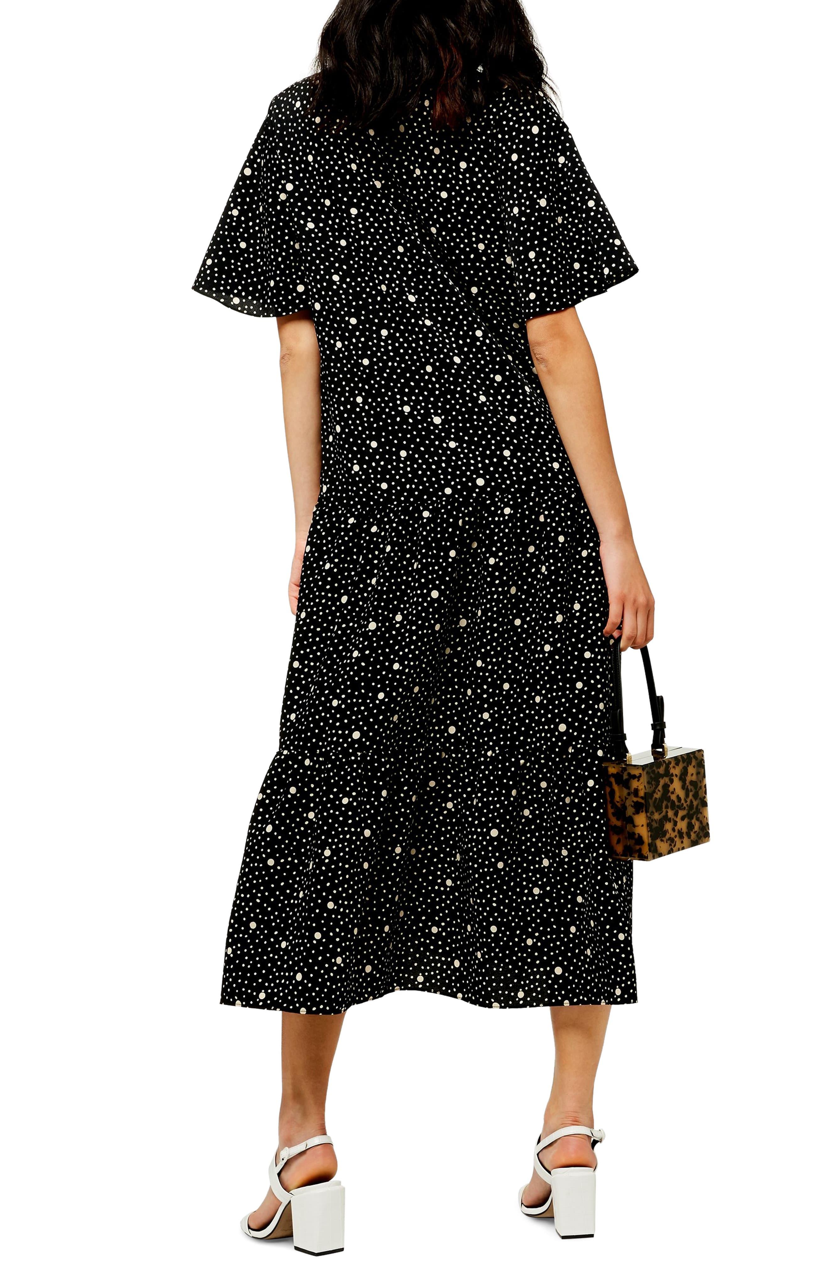 topshop spot print dress