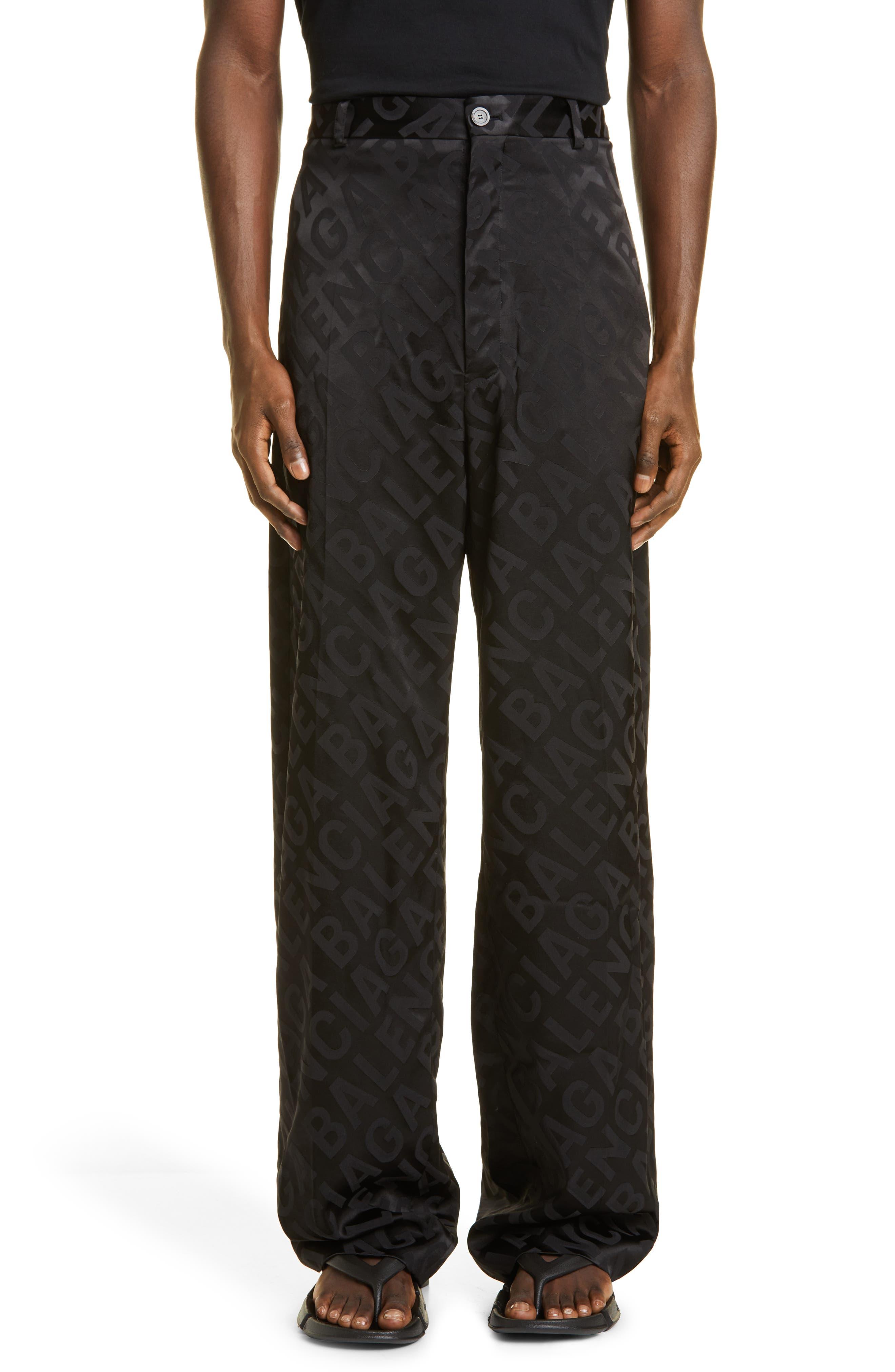 balenciaga logo pants