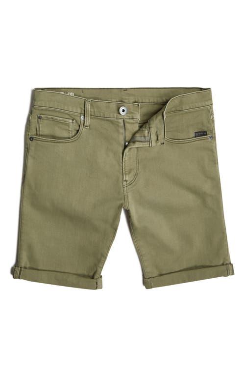 G-STAR RAW 3301 Slim Denim Short - Heren Grijs - Nu 50% korting