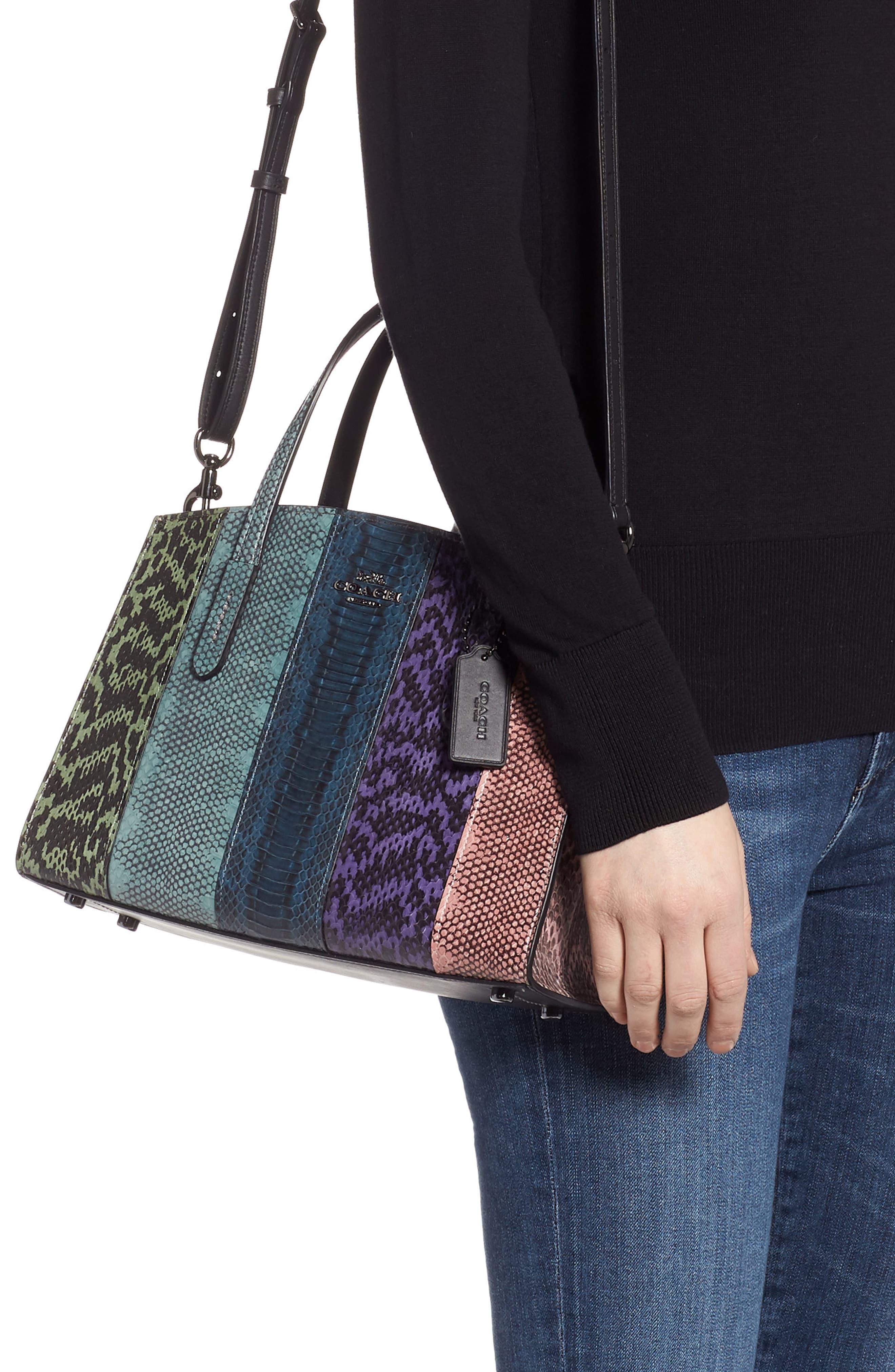 coach charlie carryall ombre snakeskin