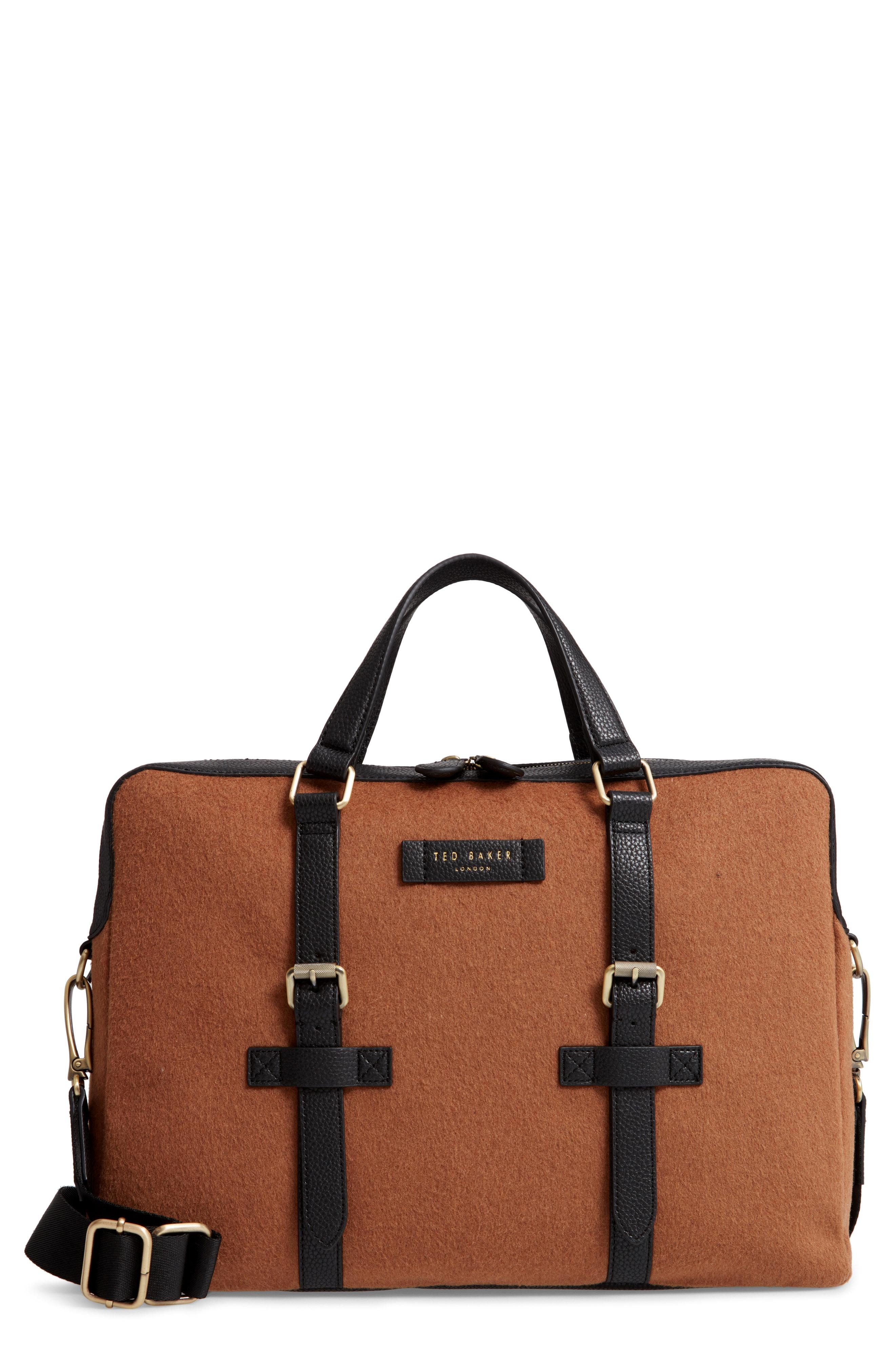 Ted Baker Cabble Briefcase in Camel (Brown) for Men Lyst