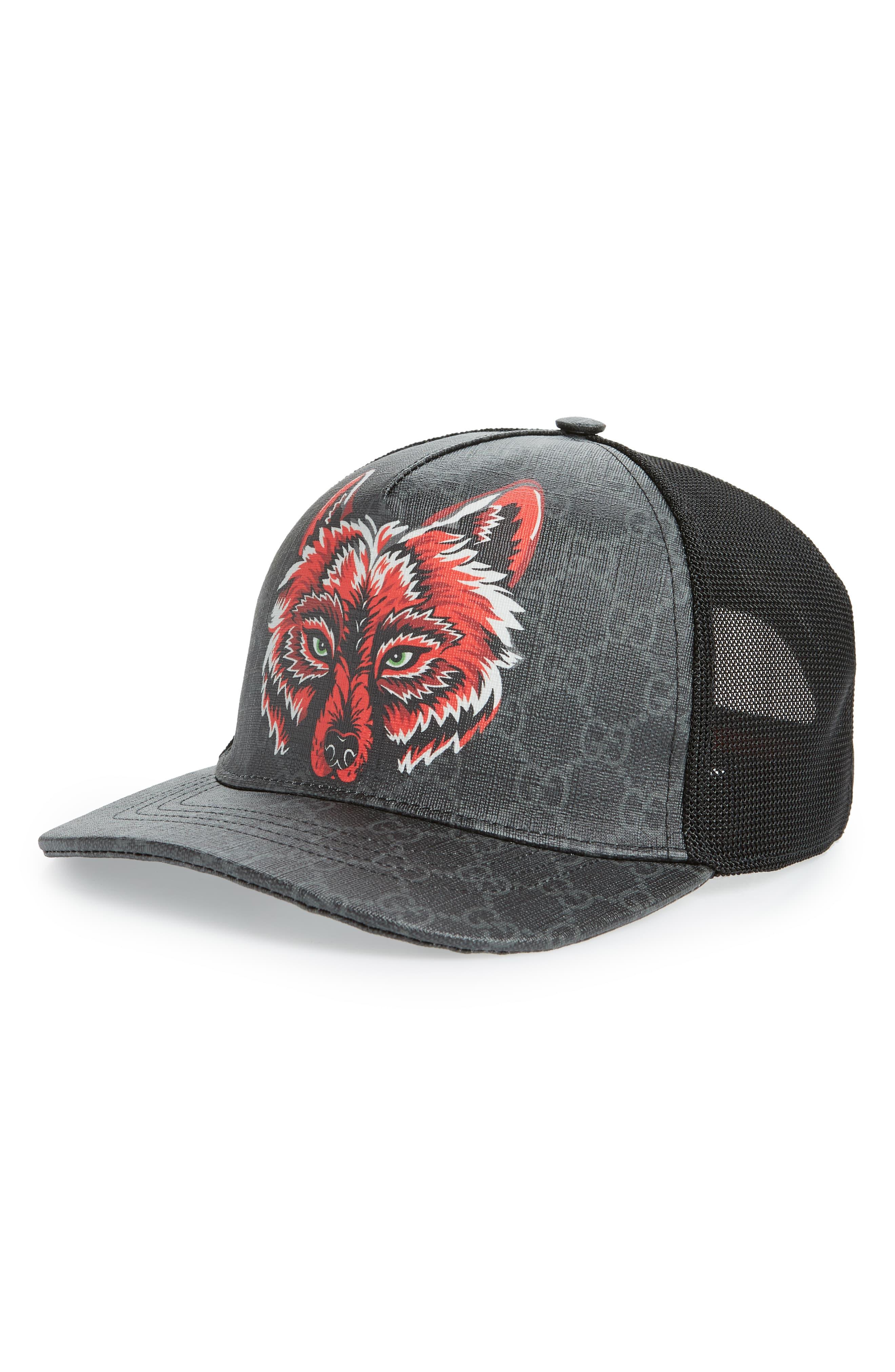 gg supreme baseball hat with wolf