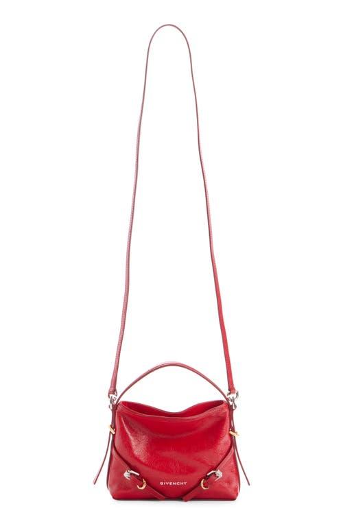 正規店買付【GIVENCHY】レッド Voyou Nano レザーバッグ Nano Voyou bag in leather in - vermillon | Givenchy US