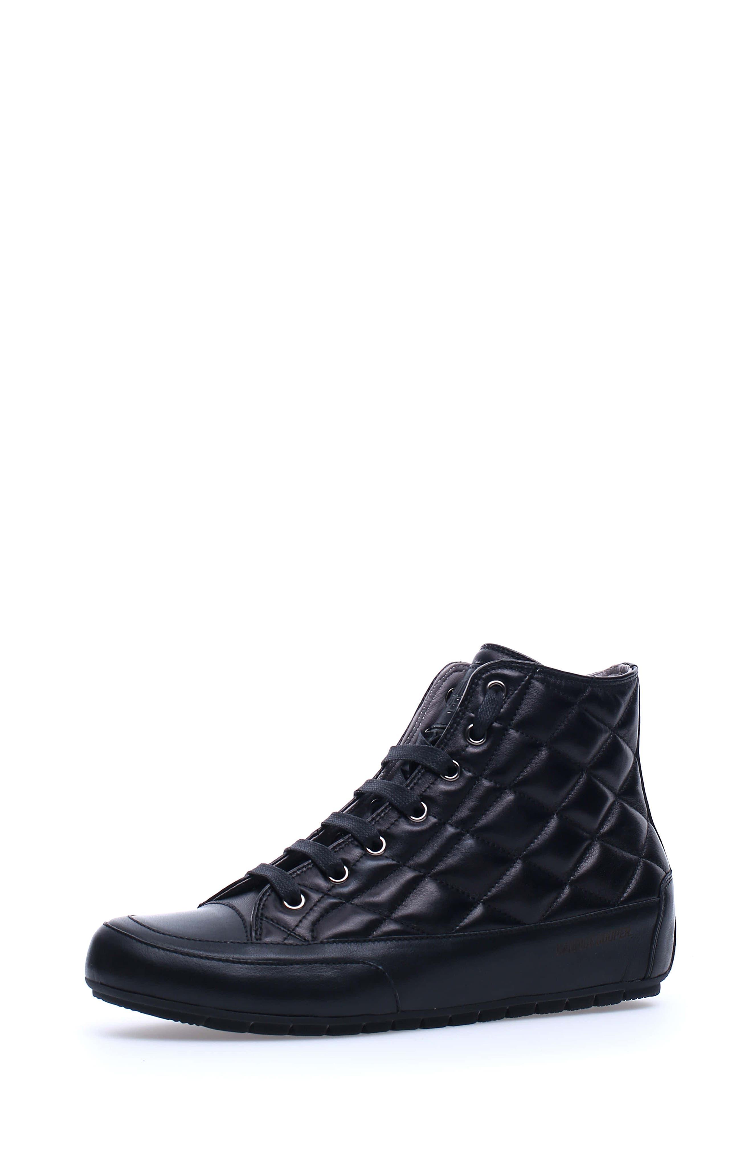 Candice Cooper Plus Quilted High Top Sneaker in Blue | Lyst