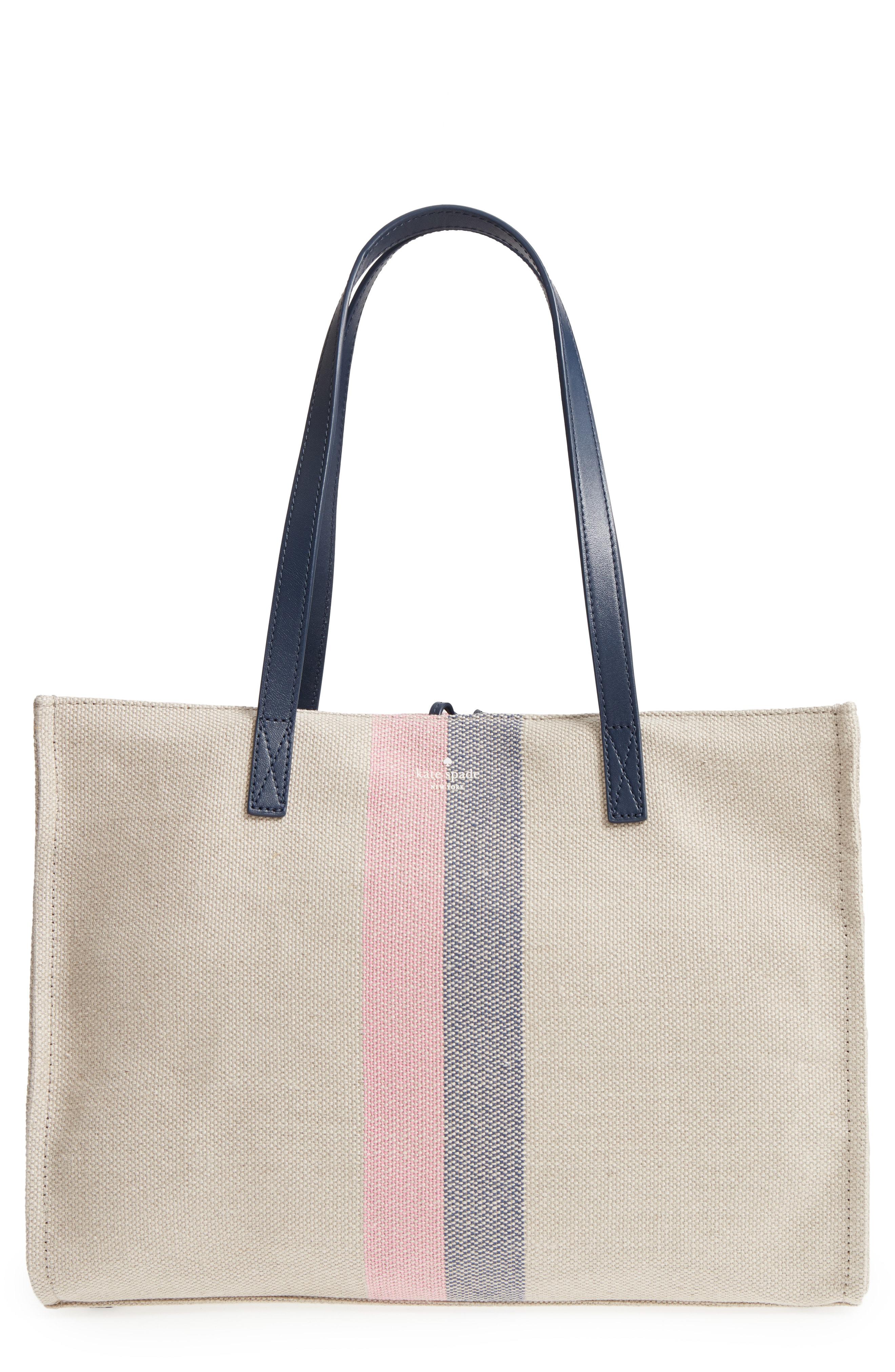 Kate Spade Washington Square Mega Sam Canvas Shoulder Bag in Blue Lyst