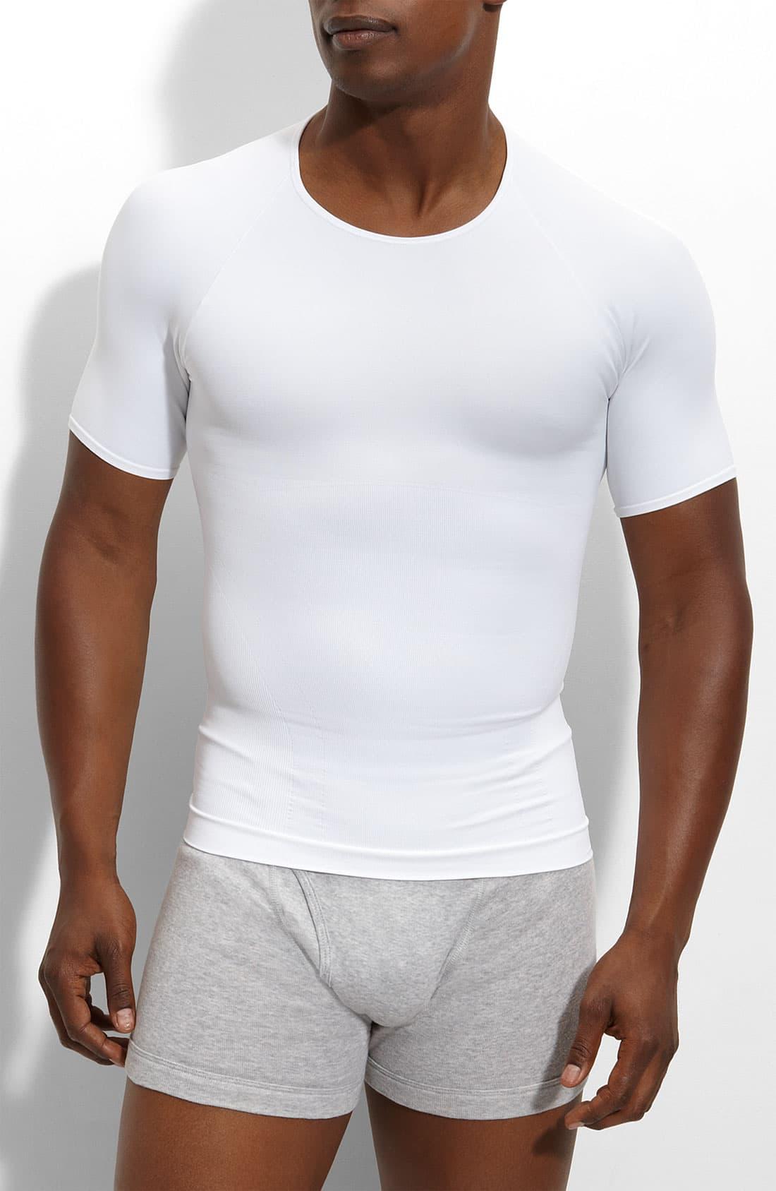 Spanx Spanx Zoned Performance Crewneck T-shirt in White (Black) for Men ...