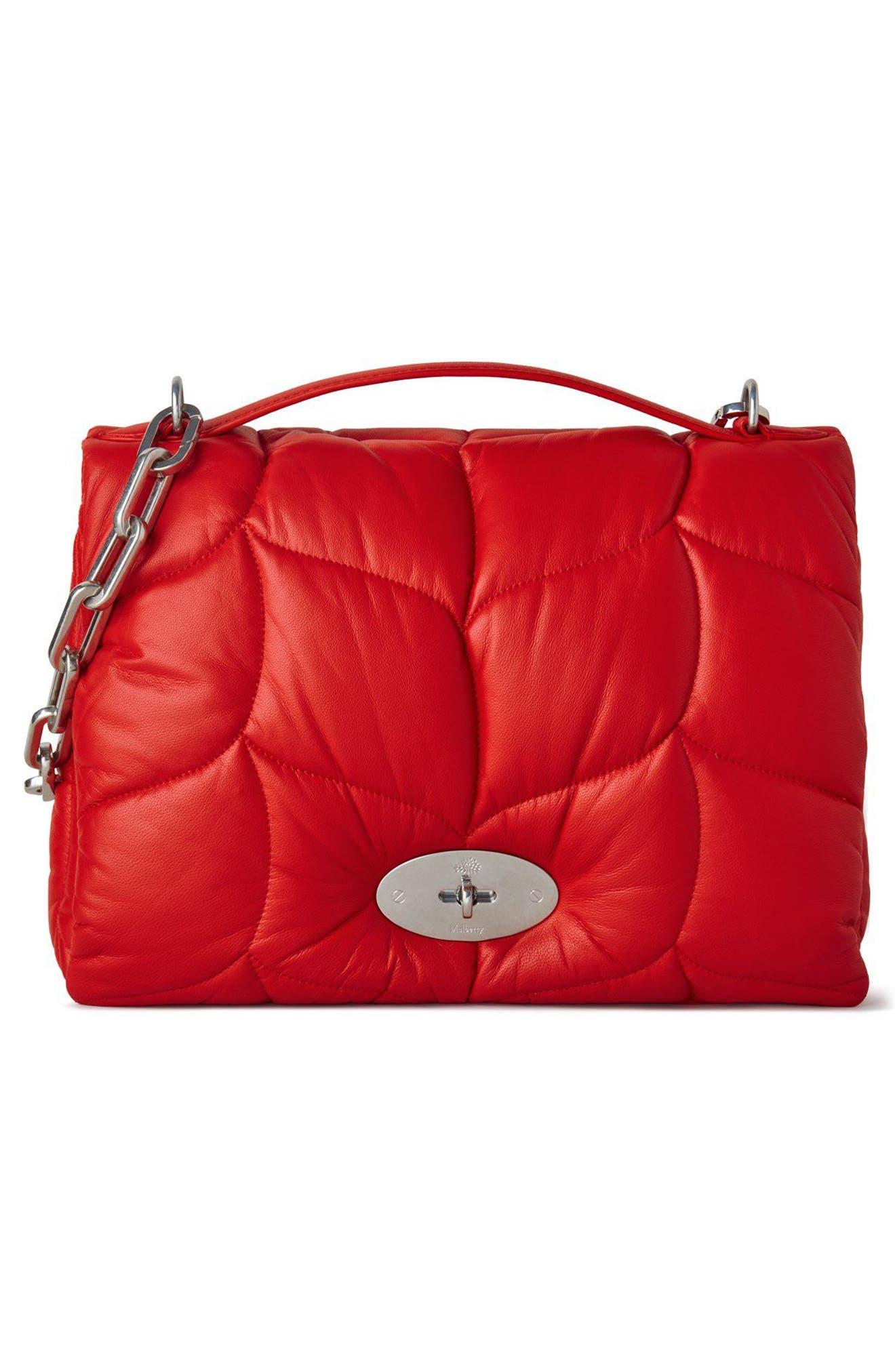 Mulberry Softie Quilted Leather Shoulder Bag in Red Lyst