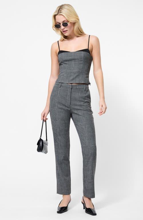 French Connection Glen Plaid Slim Crop Pants in Gray Lyst