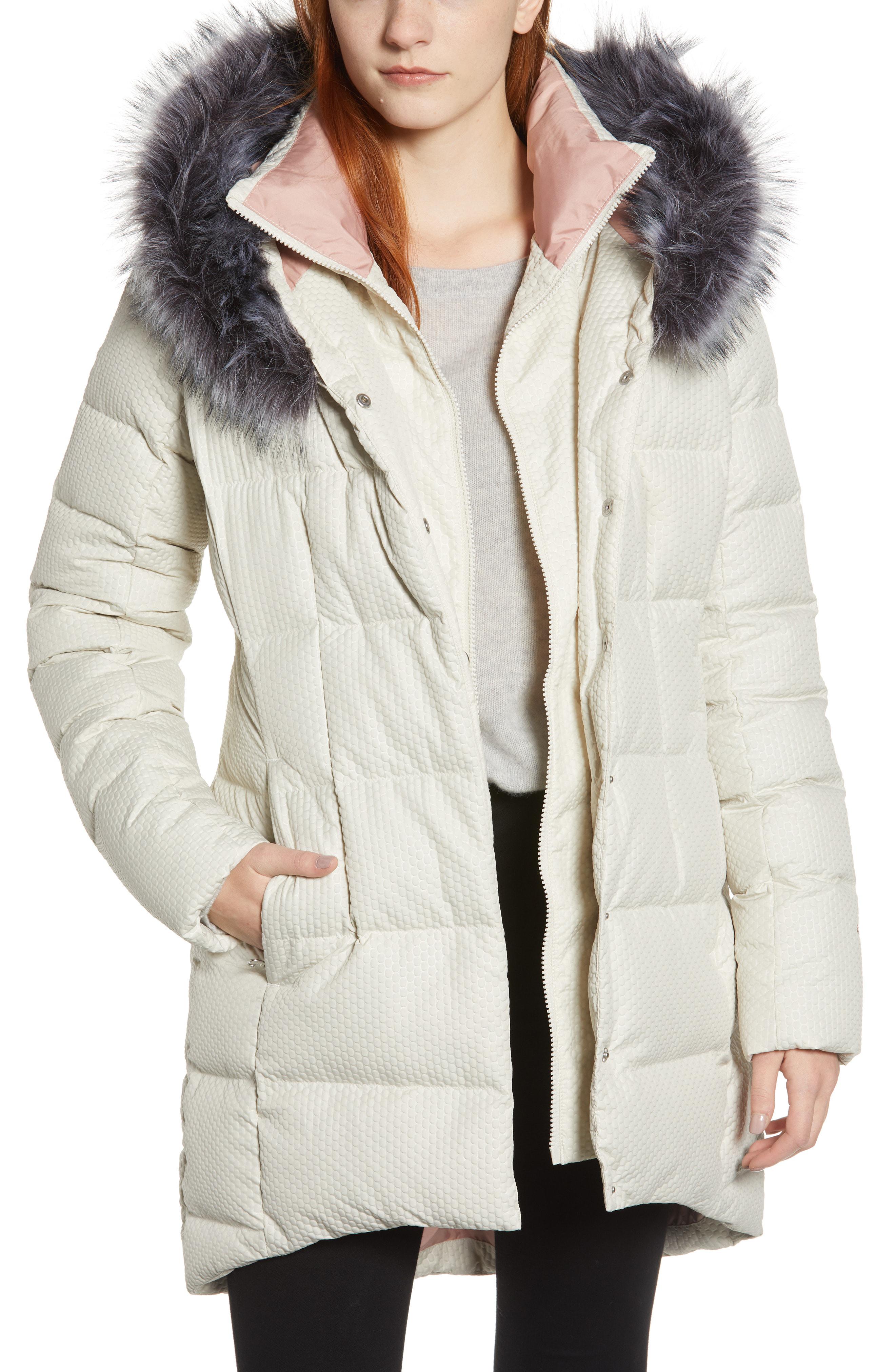 north face hey mama parkina white