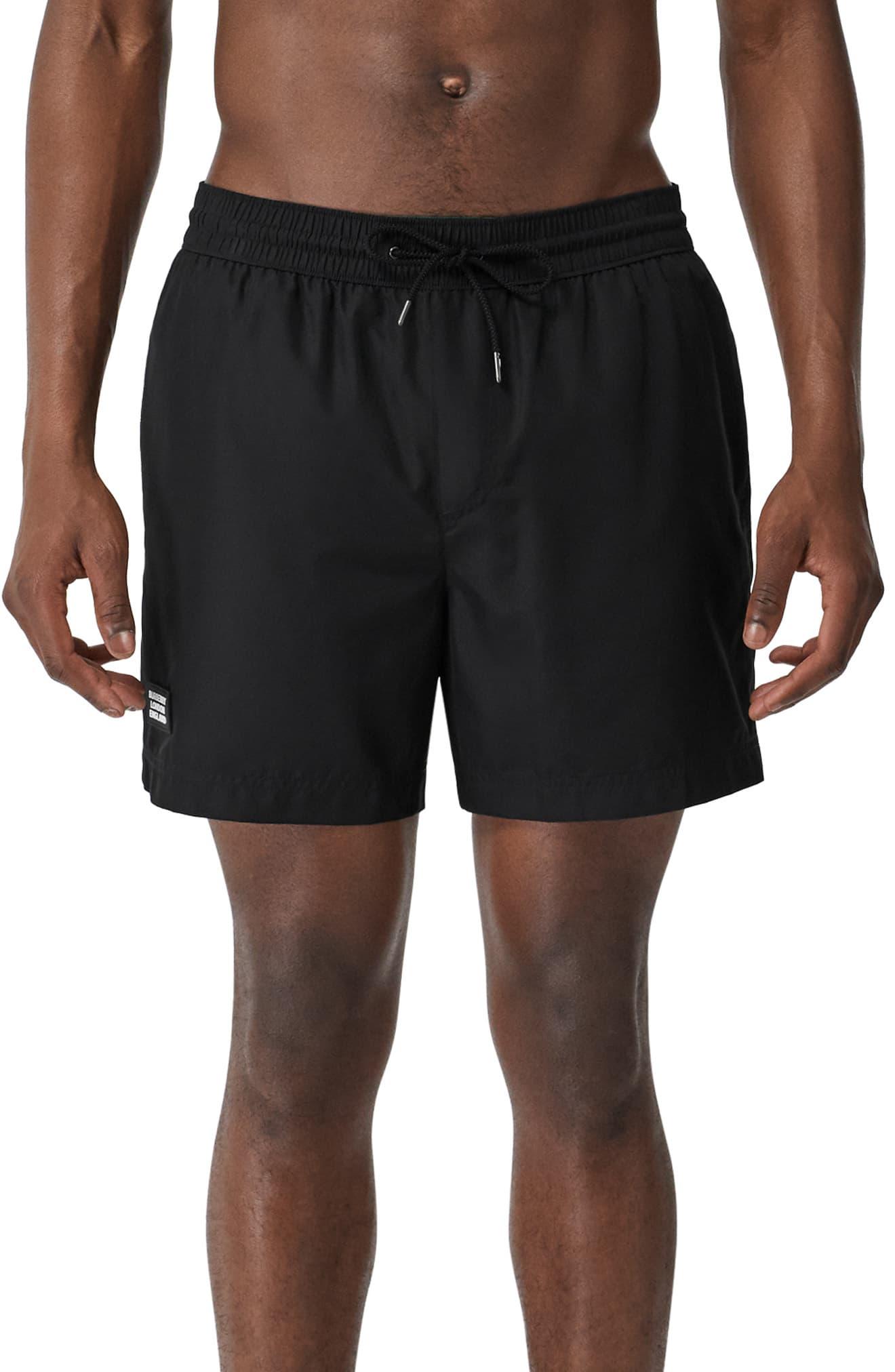 Burberry Synthetic Grafton Swim Shorts in Black for Men - Lyst