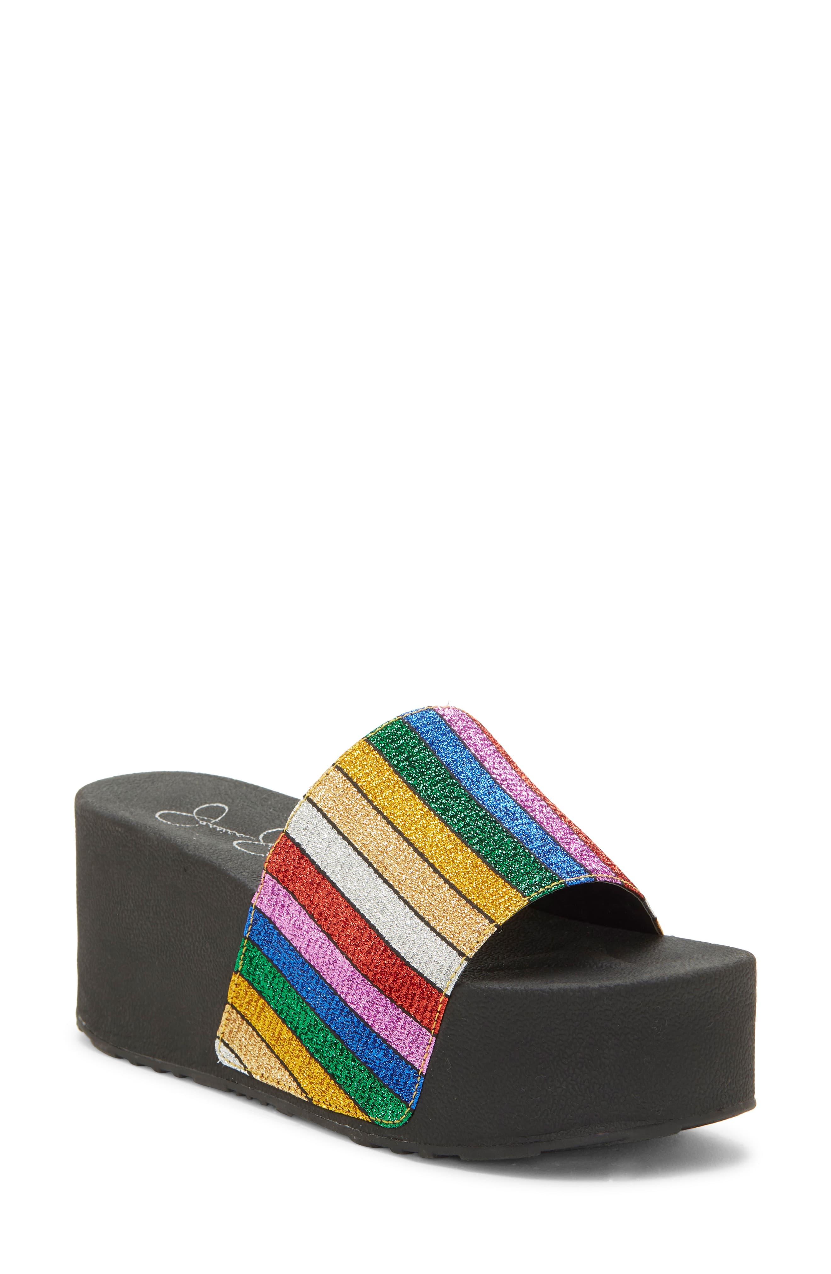 jessica simpson rainbow sandals