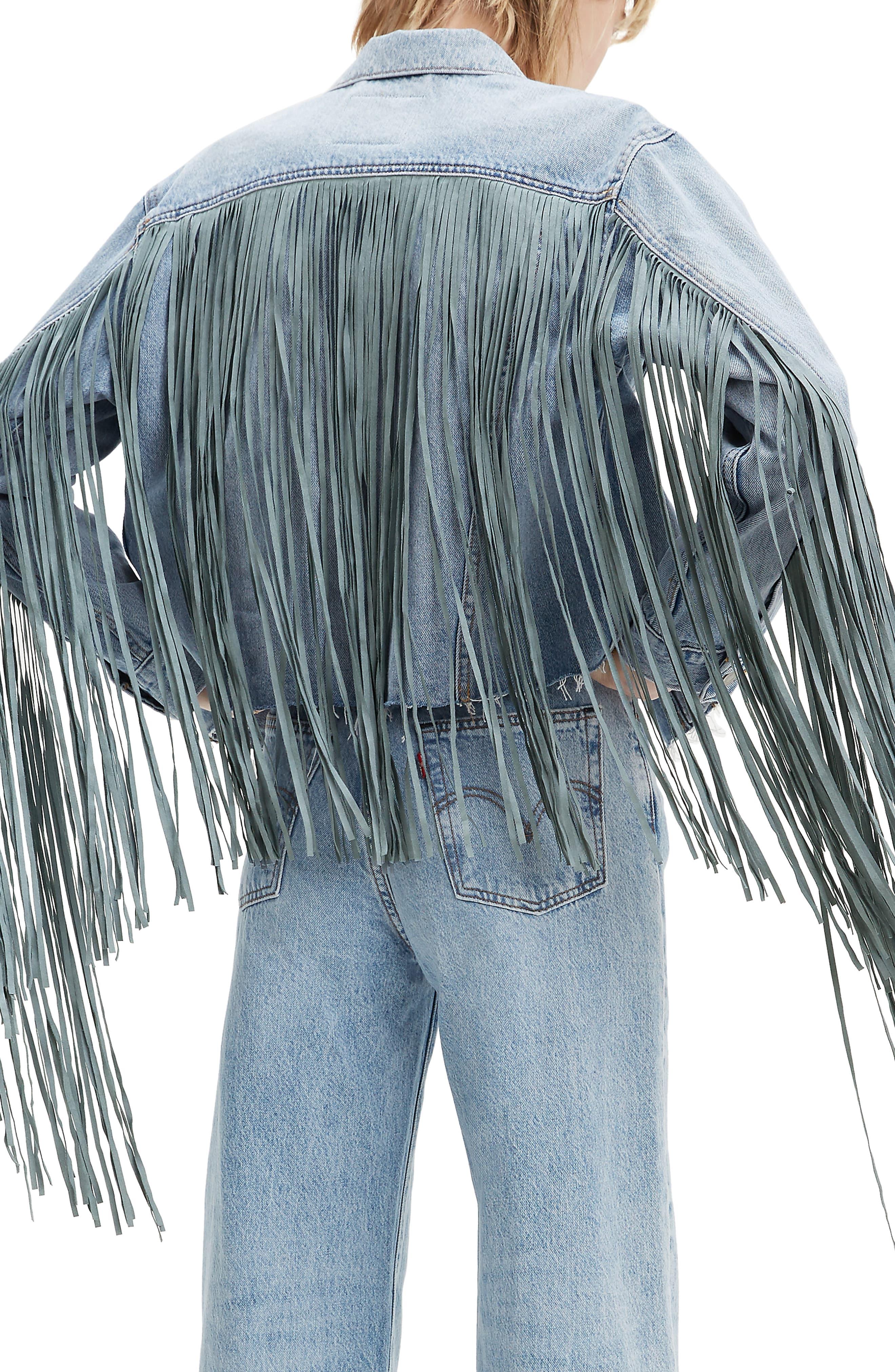 levis fringe trucker jacket