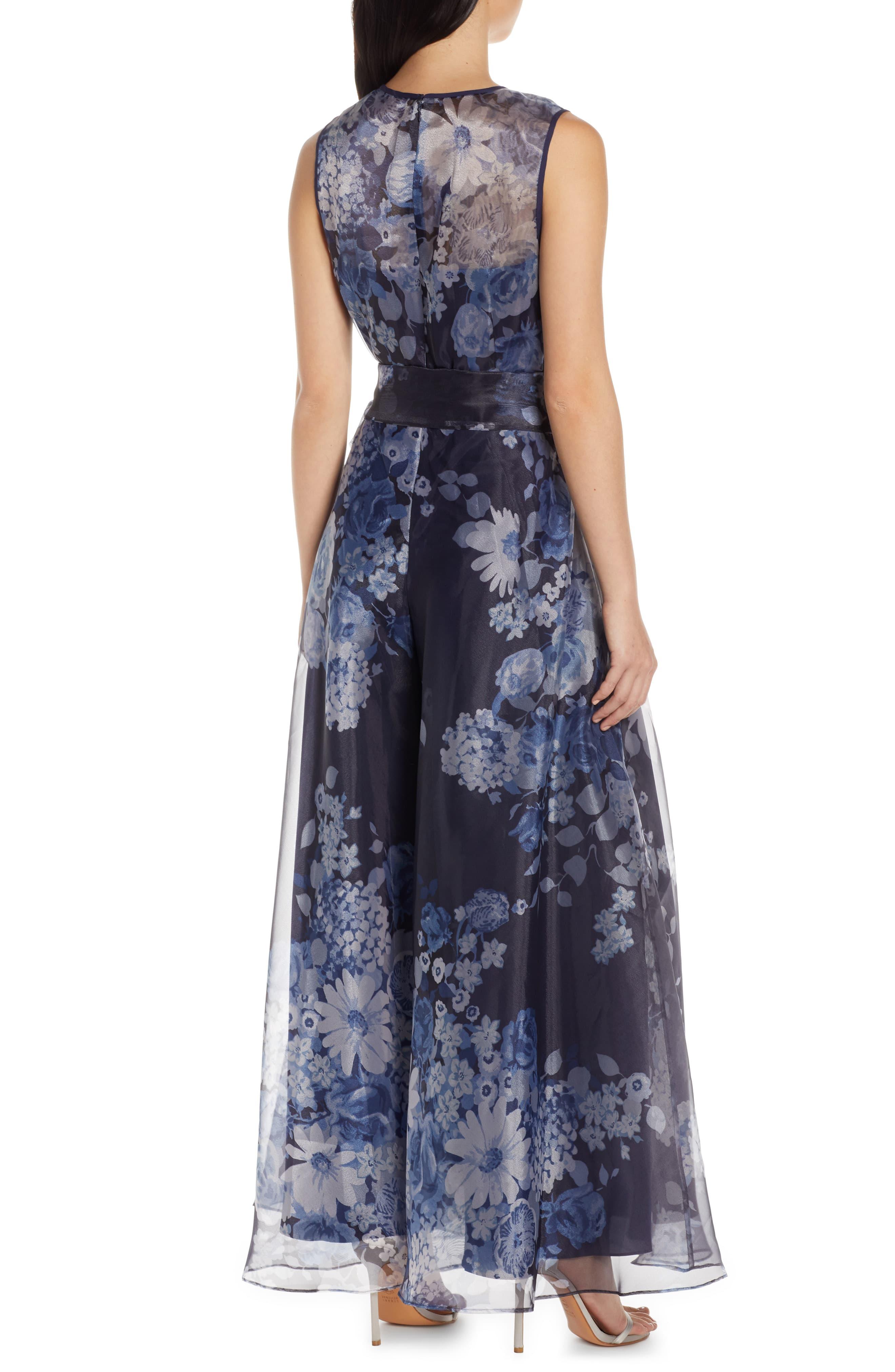Floral organza jumpsuit Clearance