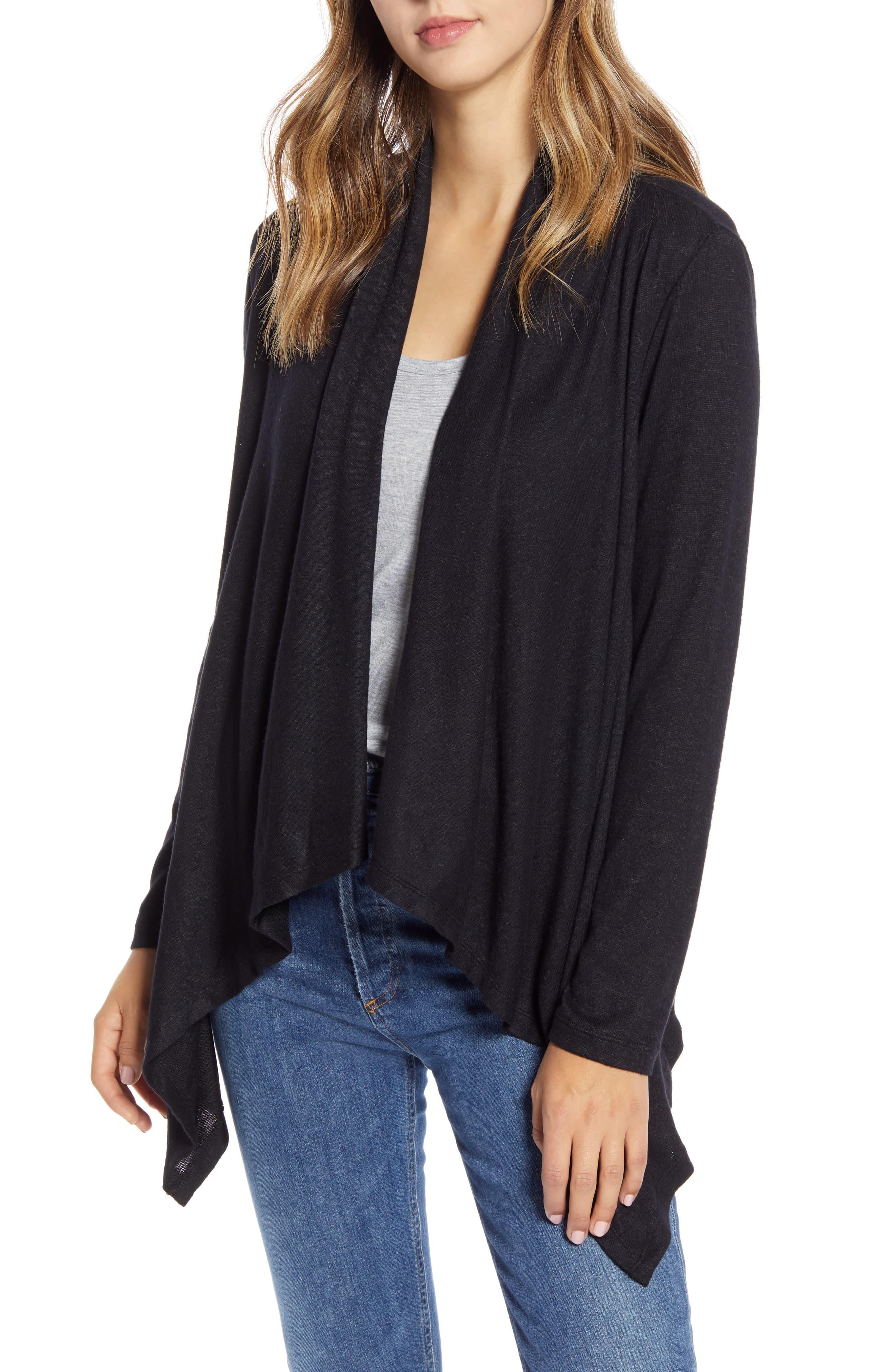 bobeau amie waterfall cardigan