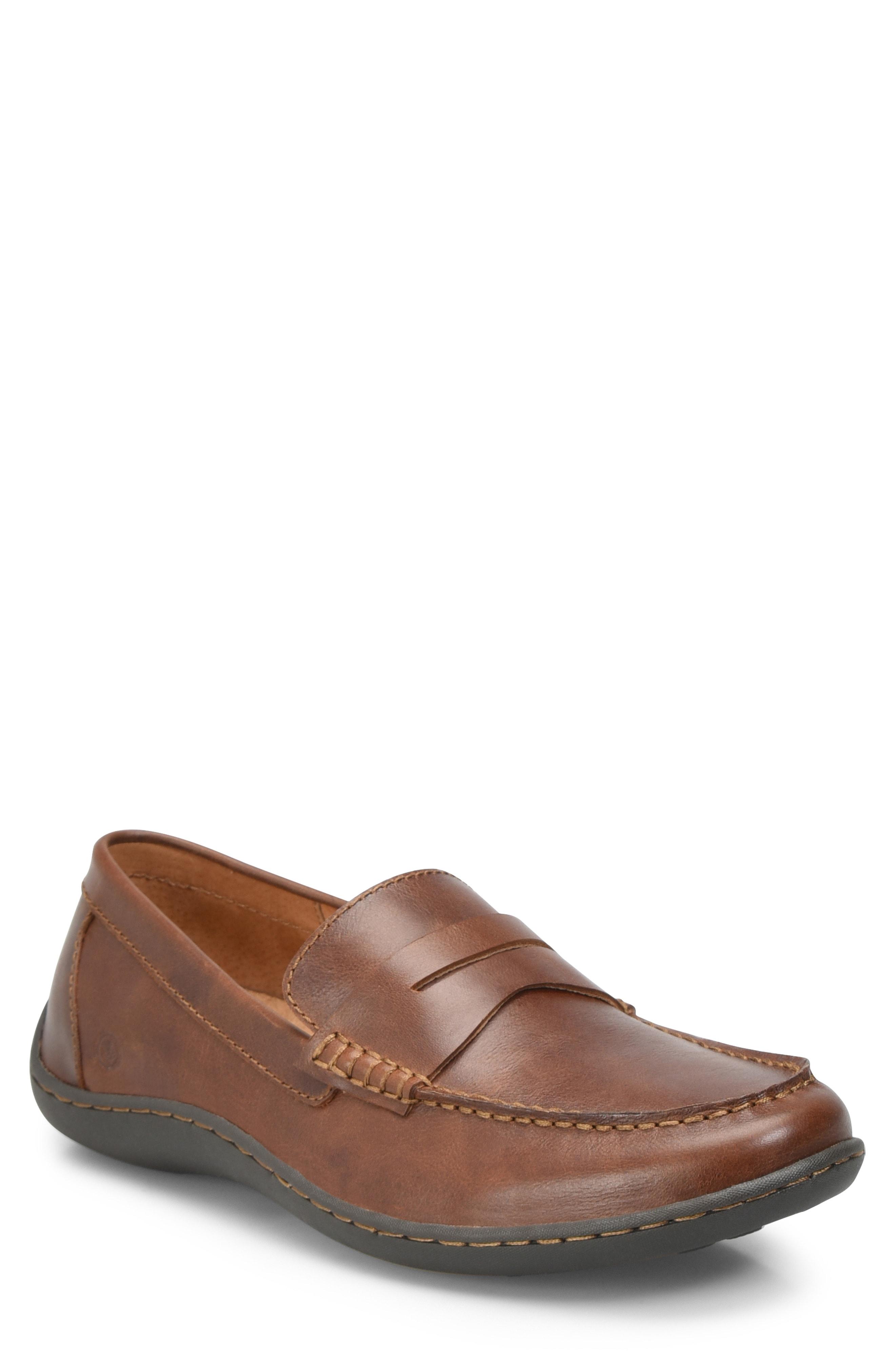 Born Leather B?rn Simon Ii Driving Shoe in Tan Leather
