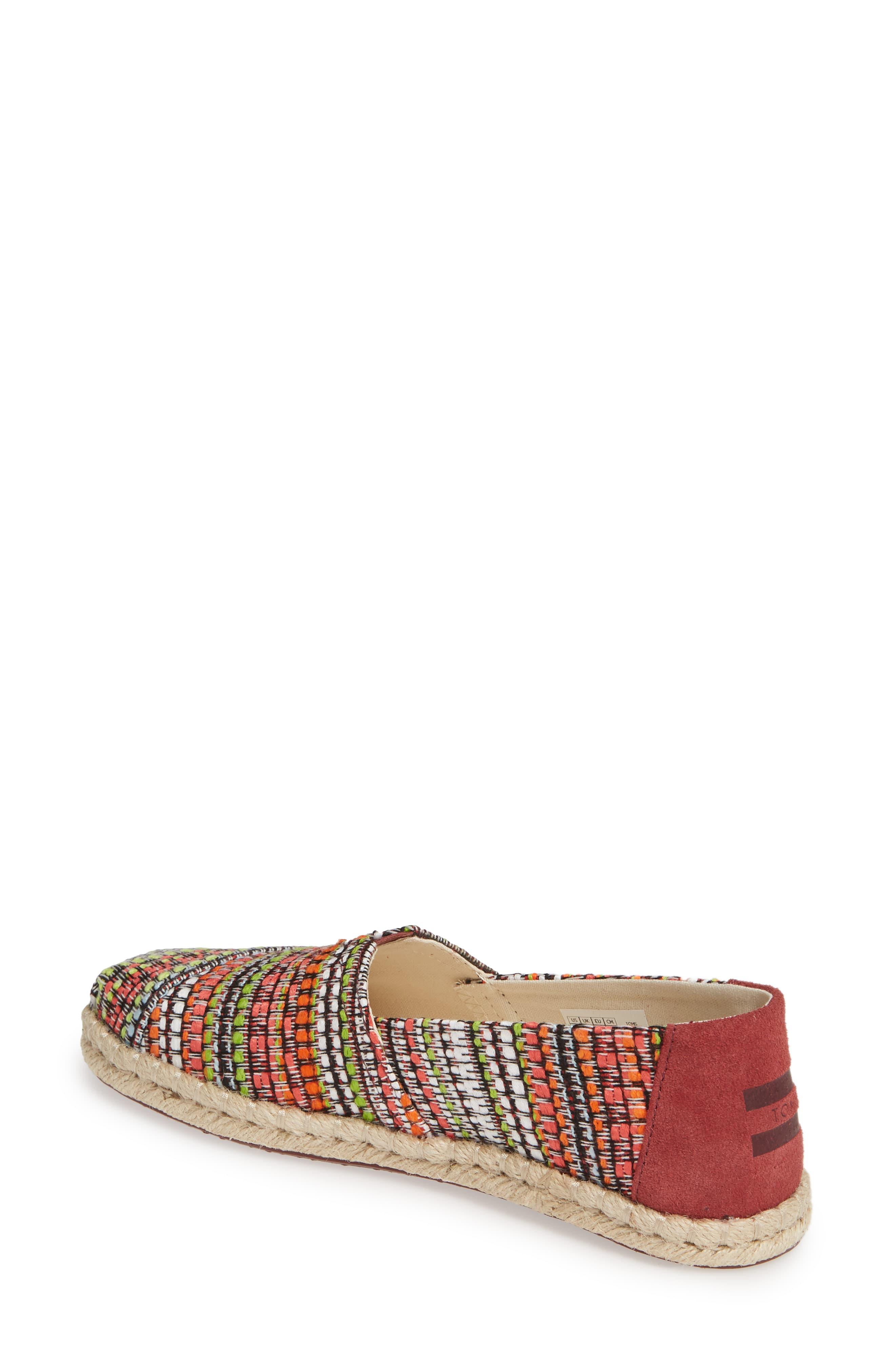 cherry tomato woven women's espadrilles