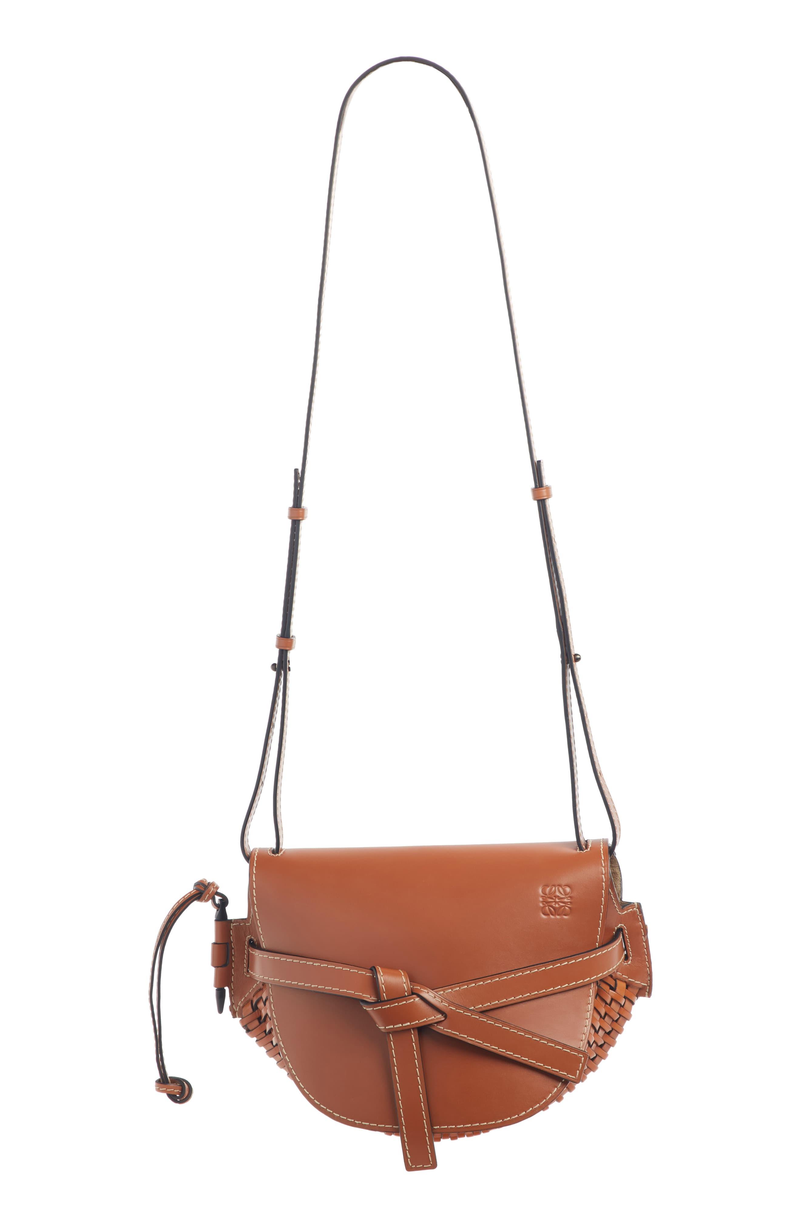 loewe woven leather bag