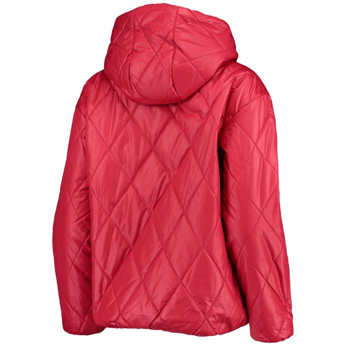 MSX by Michael Strahan Kansas City Chiefs Charlotte Full-zip Hoodie Puffer  Jacket At Nordstrom in Red