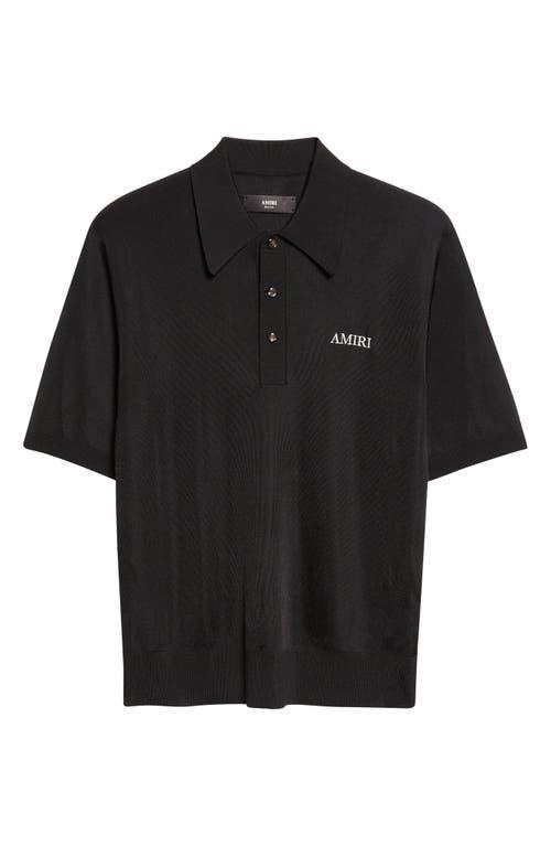 【送料関税込】AMIRI Short Sleeve Mesh Polo Amiri Short Sleeve Mesh Polo in Black for Men | Lyst