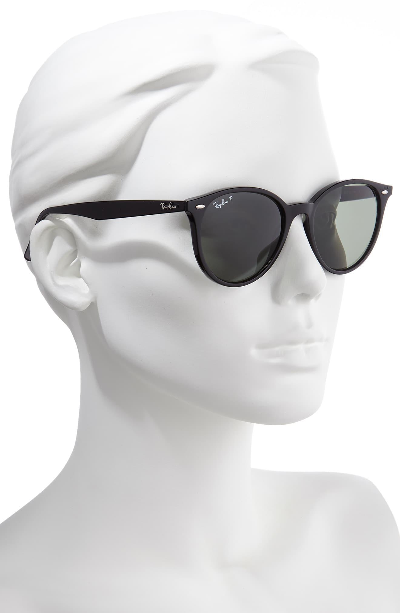 Ray Ban Phantos 53mm Polarized Round Sunglasses In Black Lyst Ray Ban Phantos 53mm Polarized Round Sunglasses In Black Lyst