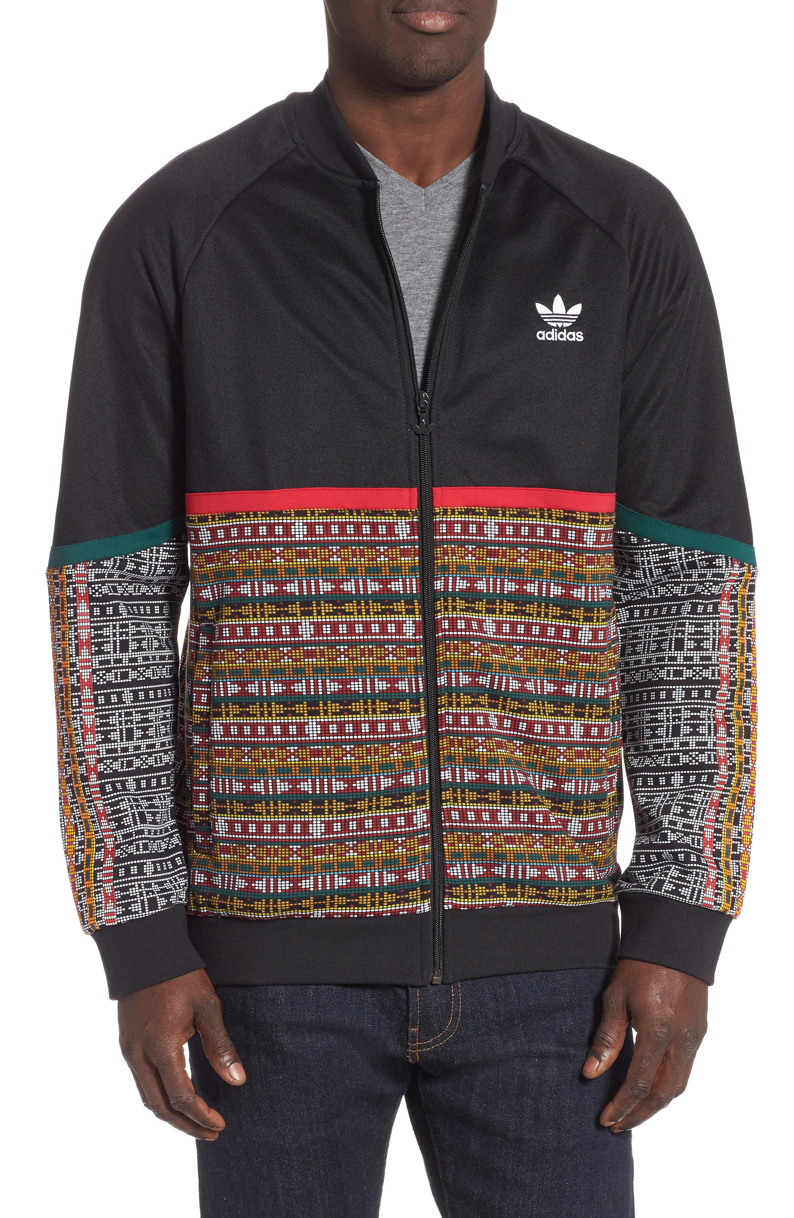 adidas originals x pharrell williams printed bomber jacket