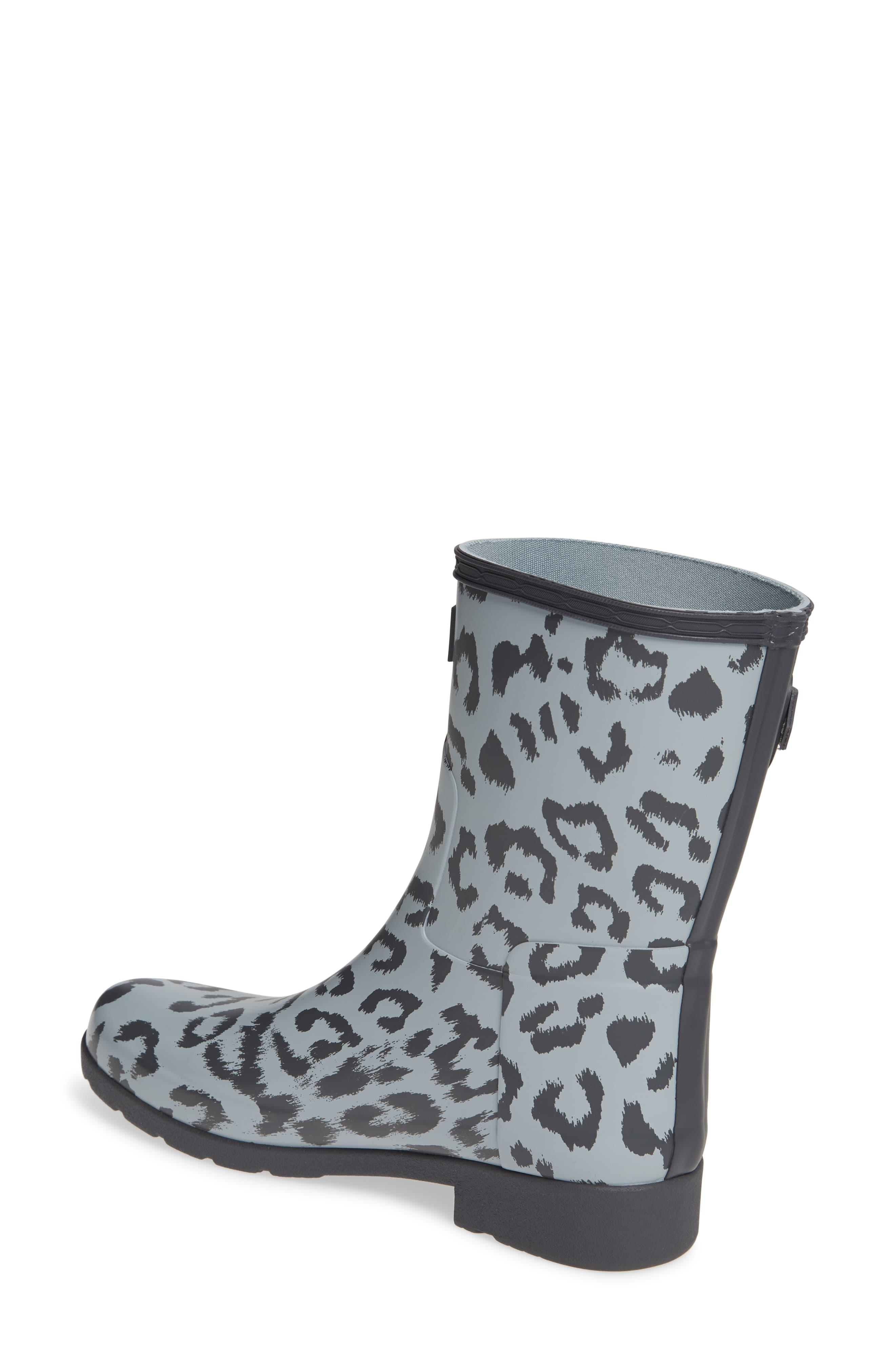 leopard print hunter rain boots