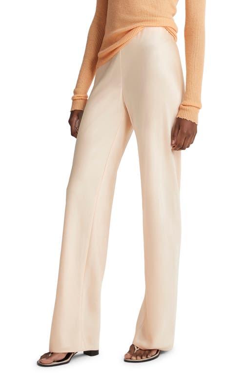 Vince Satin Bias Cut Pants in Natural Lyst