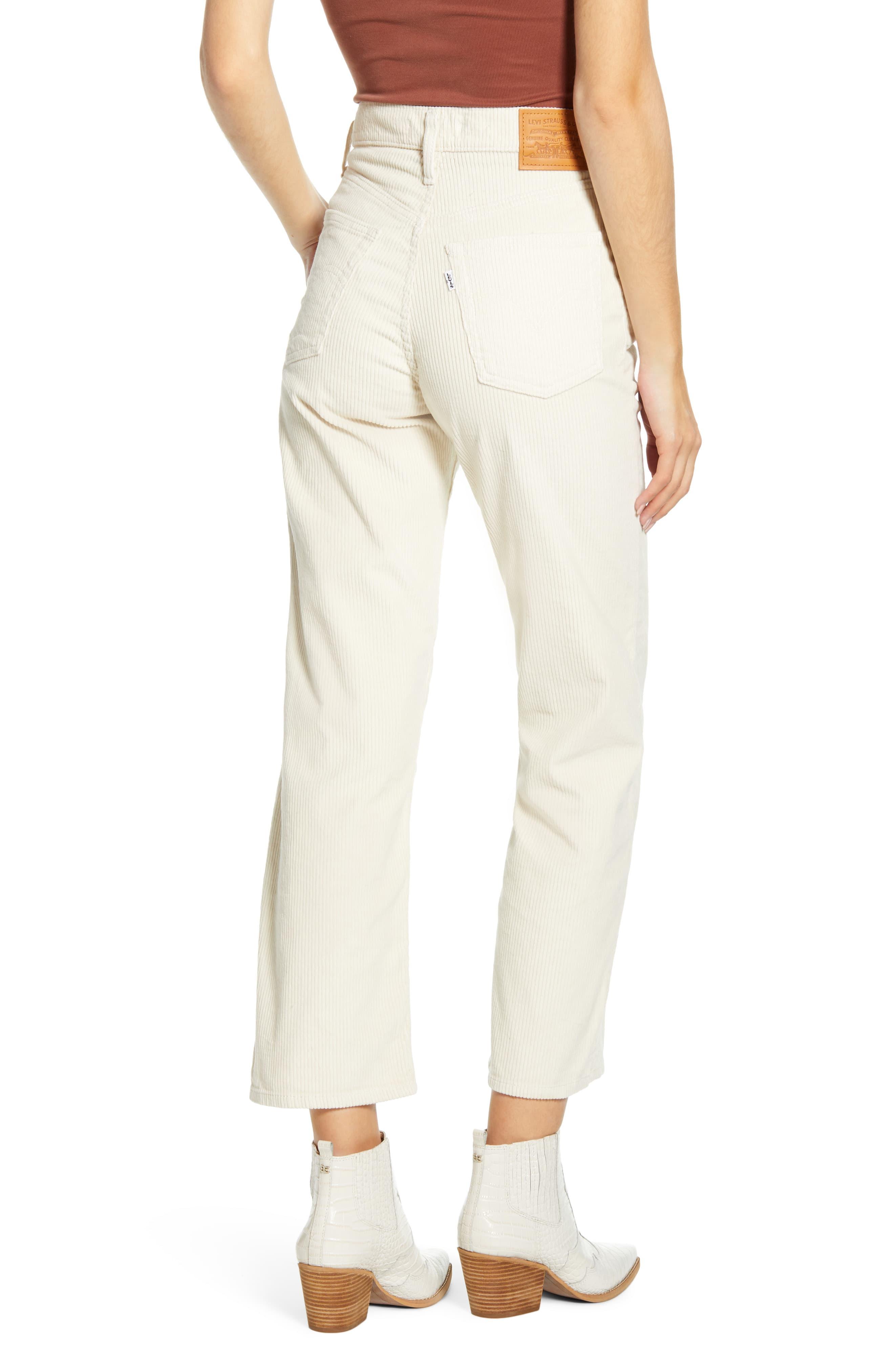levi's ribcage straight ankle corduroy pants