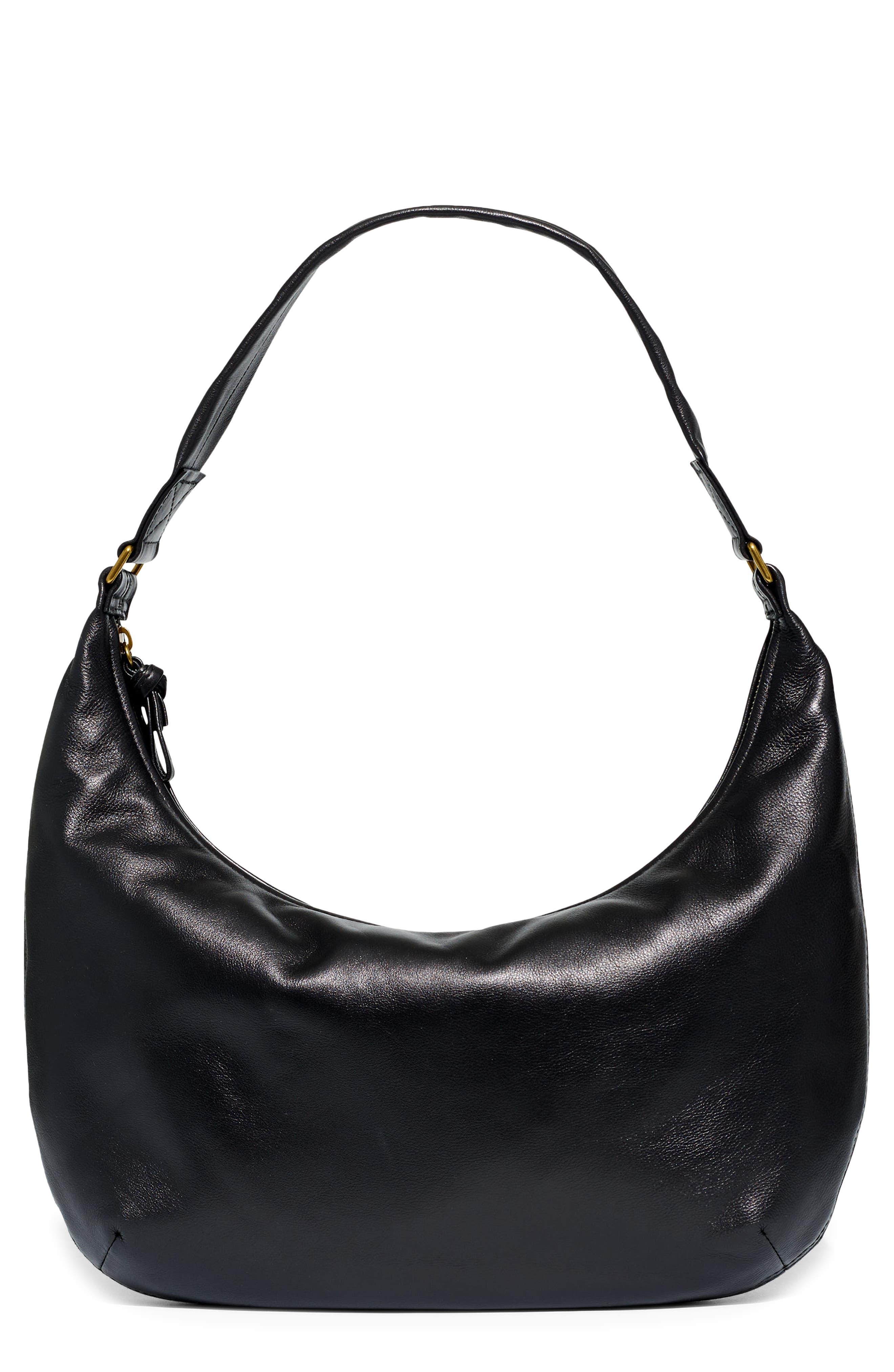 Madewell The Piazza Slouch Shoulder Bag in Black | Lyst