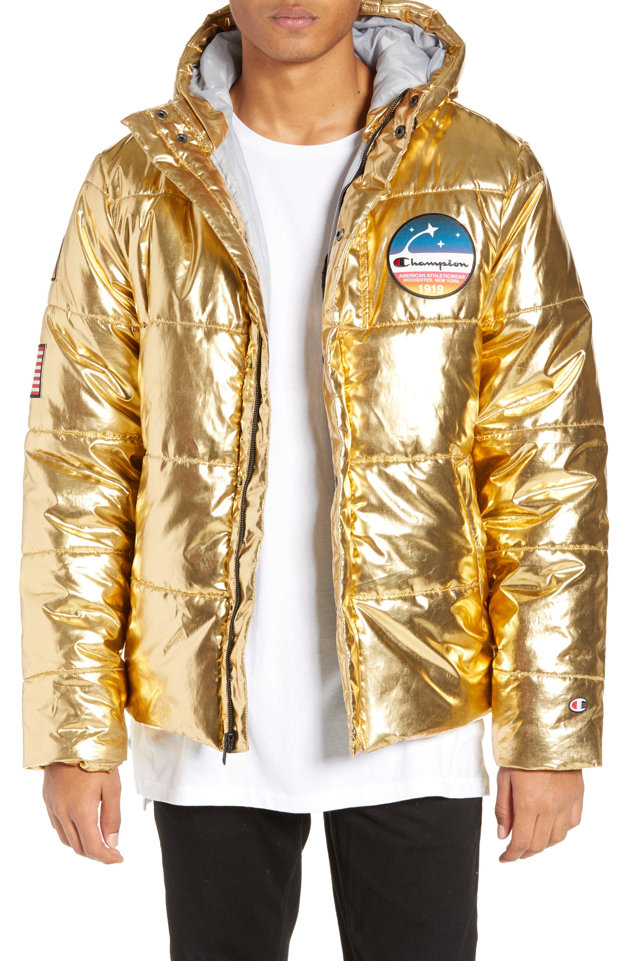 gold champion bubble jacket