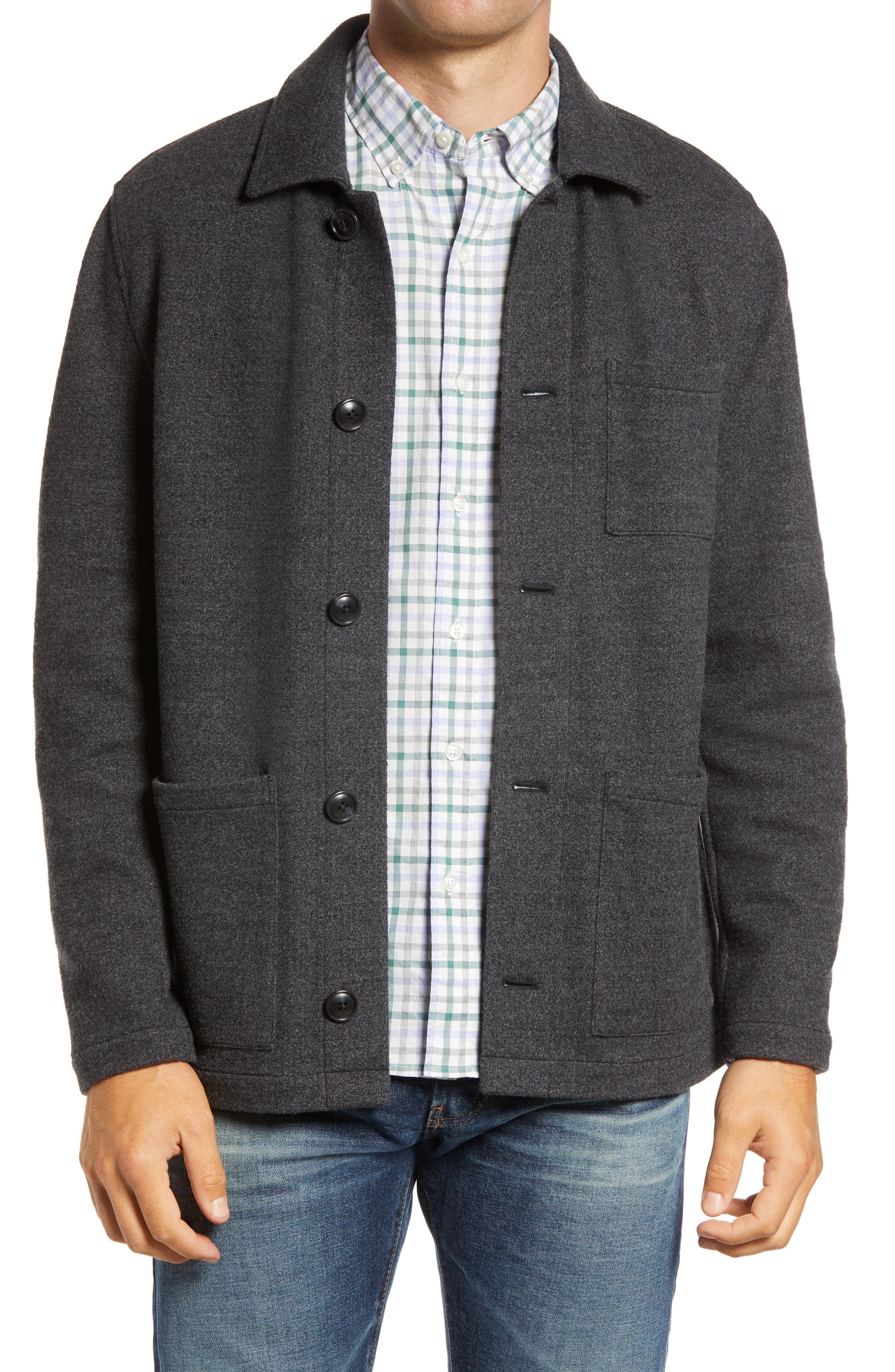 Bonobos Wool Blend Chore Coat in Gray for Men | Lyst