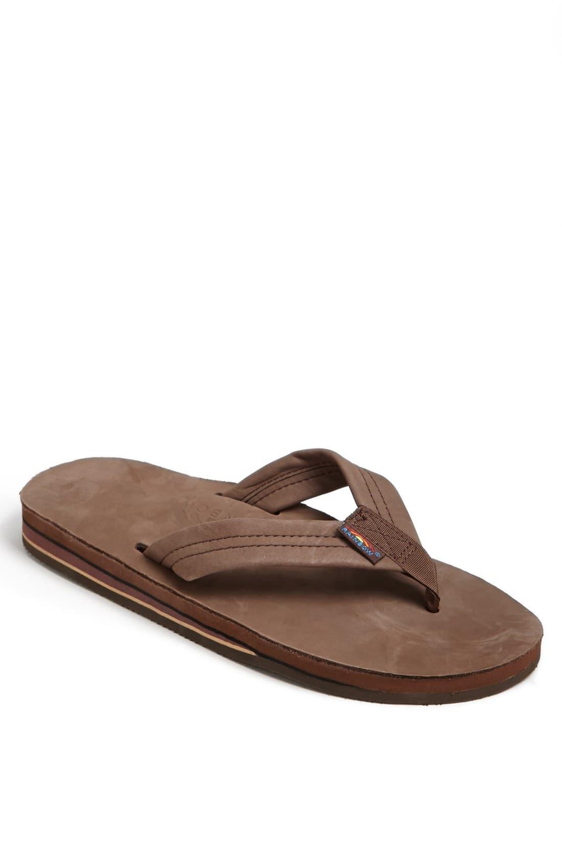 Rainbow Sandals Leather Rainbow '302alts' Flip Flop in Brown for Men - Lyst